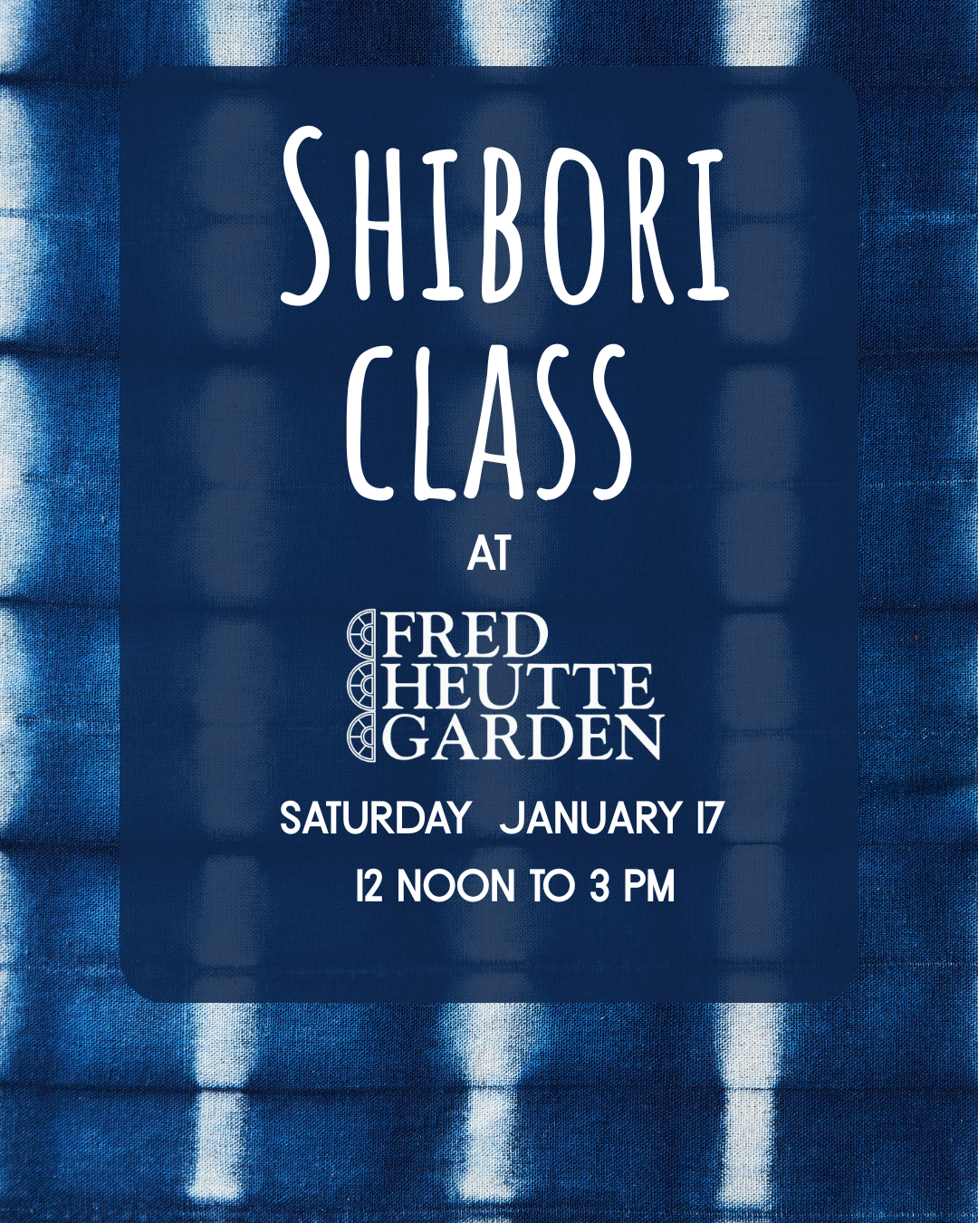 Discover the magic of Japanese shibori in this hands-on, immersive workshop set in the inspiring surroundings of the garden. Participants will work with real indigo plant dye and learn time-honored Japanese techniques—folding, binding, and clipping—t