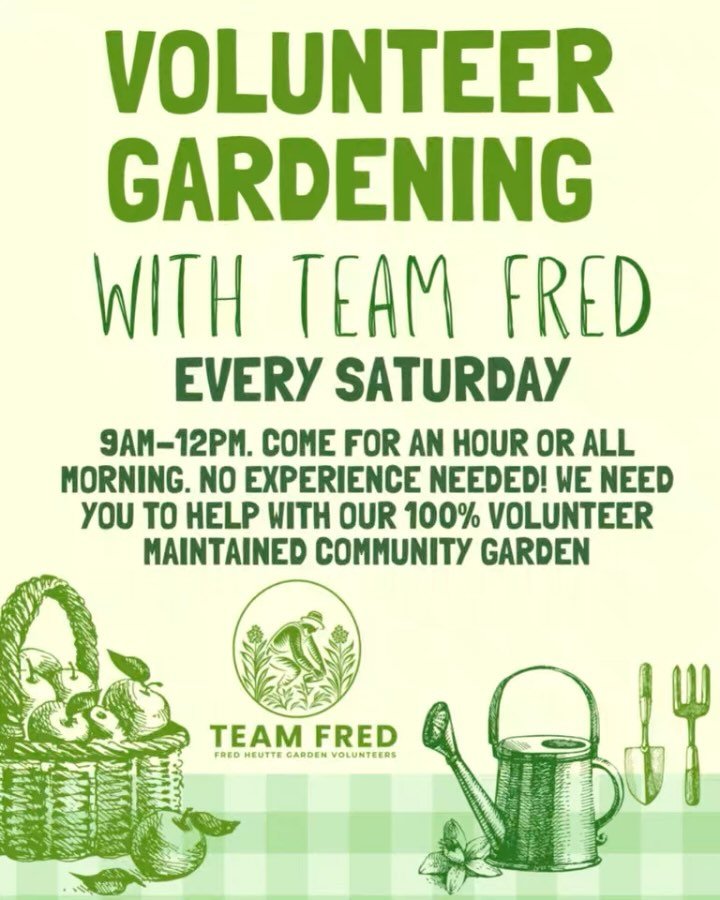 Join is every Saturday for camaraderie in the garden as we keep @fredheuttegarden looking its best! No worries if you don&rsquo;t have garden gear, we do.. it&rsquo;s a great way to make a difference in our community! #norfolkevents #volunteer #ghent