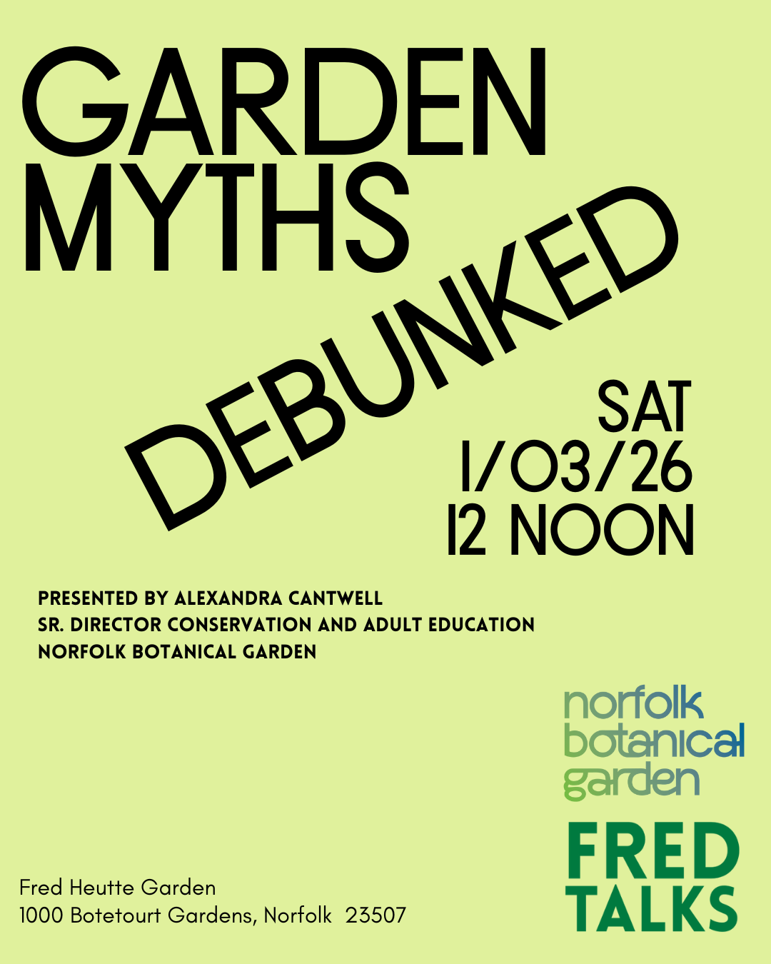 Fred Talk: Gardening Myths Debunked