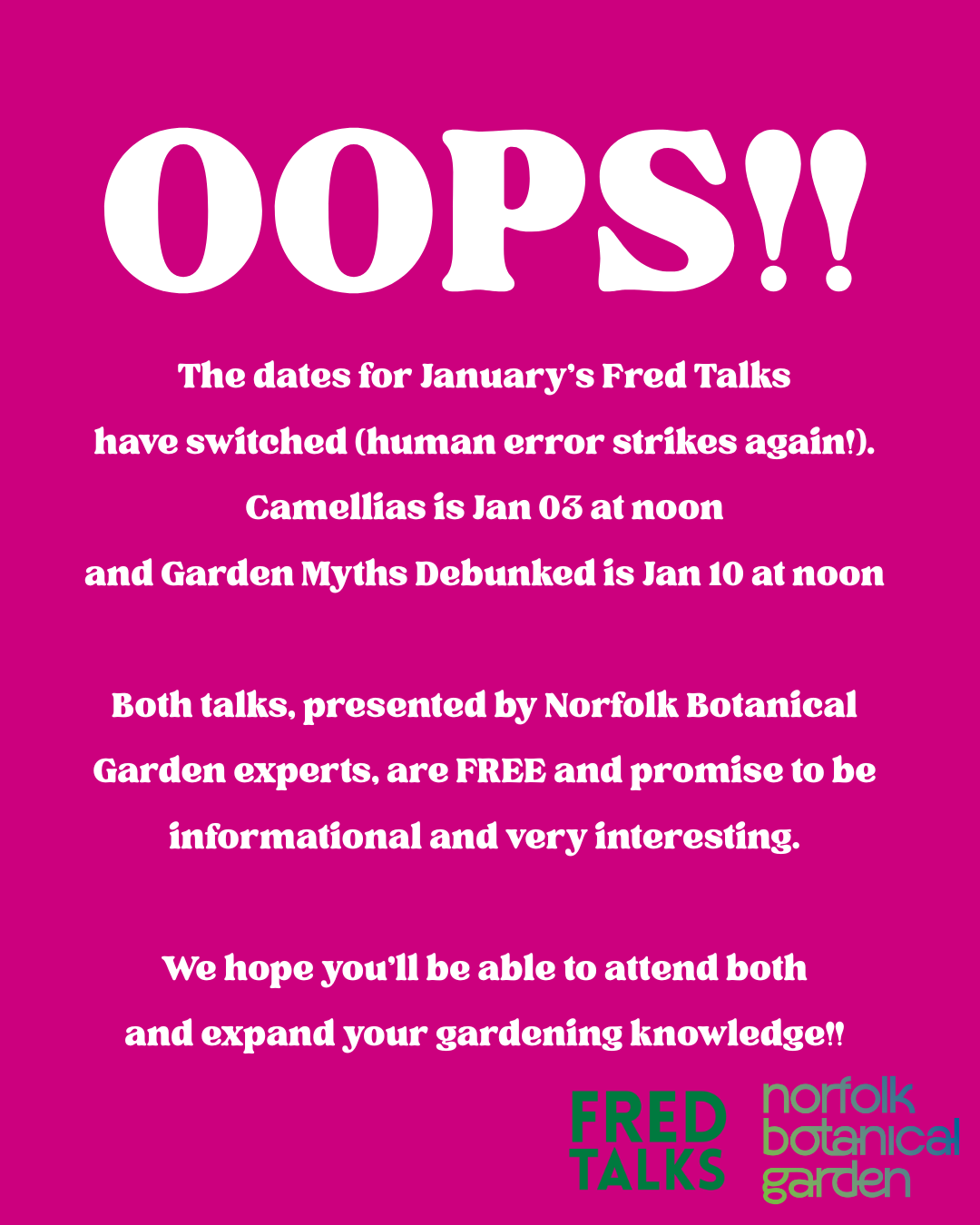 OOPS! Human Error Strikes Again! 