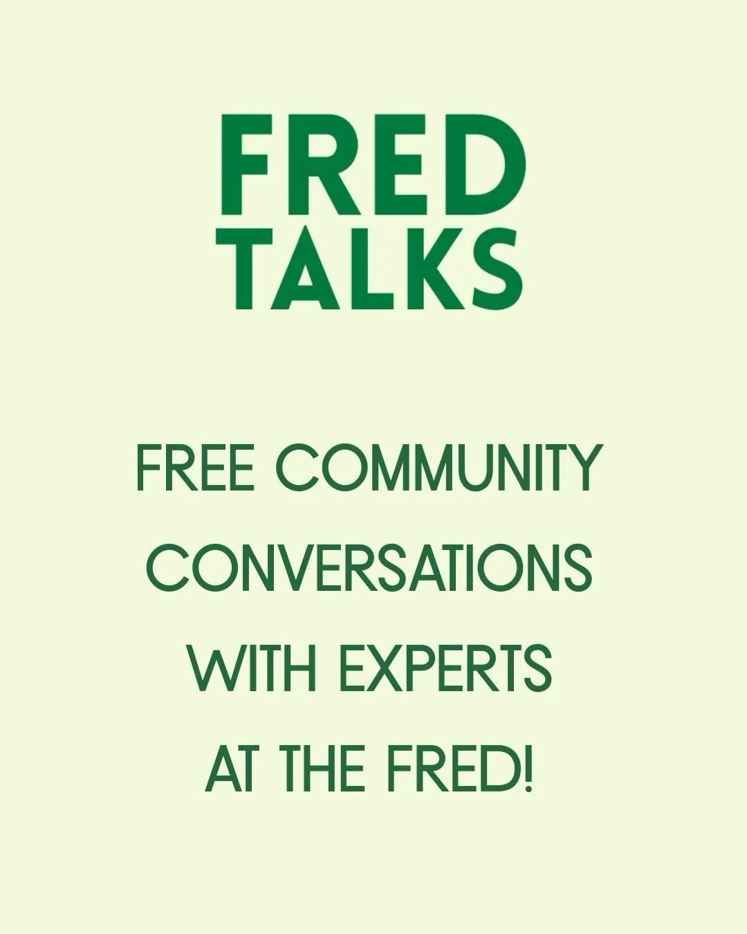 Join us for a FREE Fred Talk tomorrow night at 6:30 at The Fred. This expert presentation by @hermitagemuseumva Philip Riske is sure to be ultra informative and thought provoking. Register online from our website or use the QR code and join us! #herm