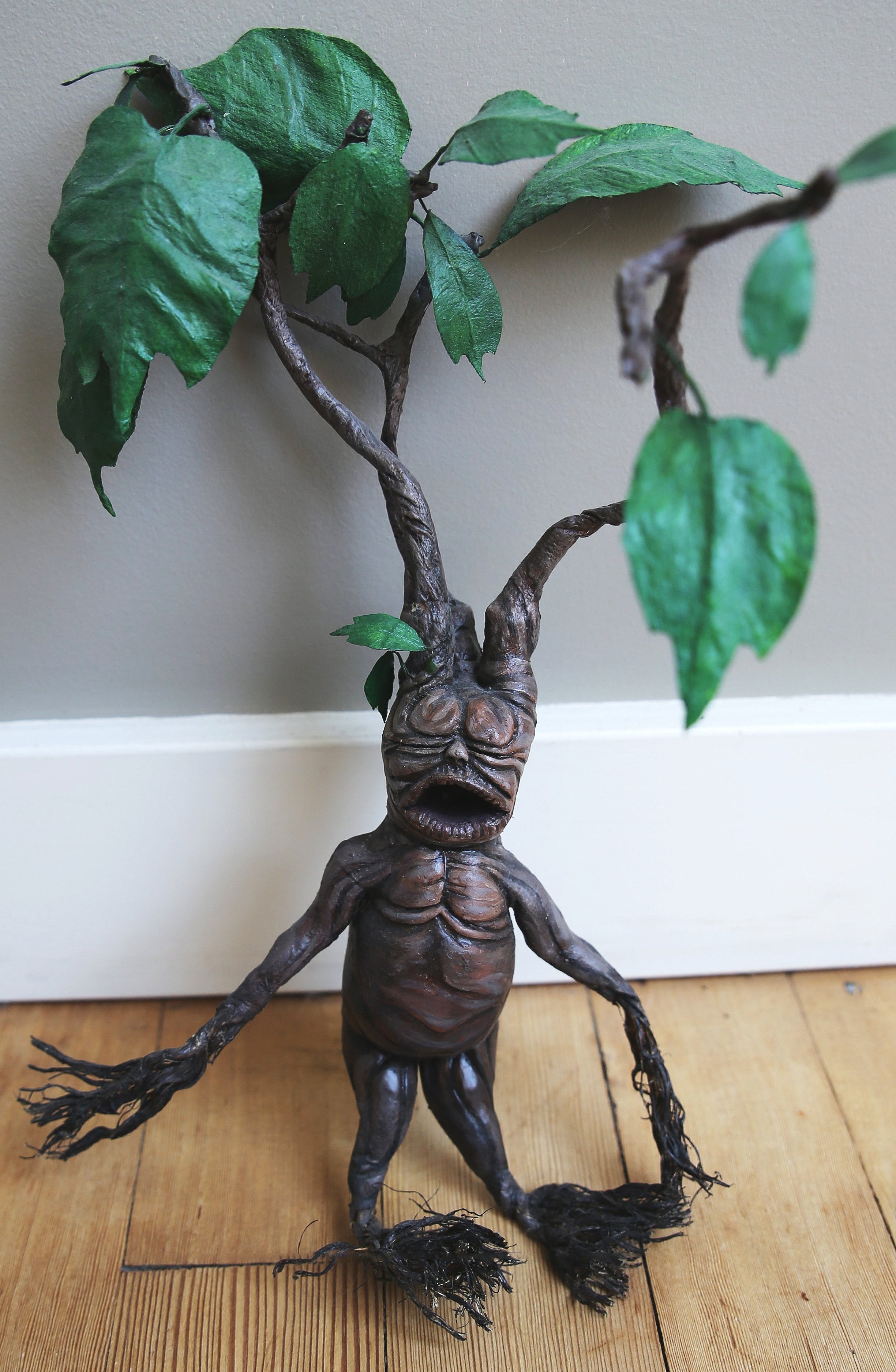 A Mandrake from the Harry Potter books