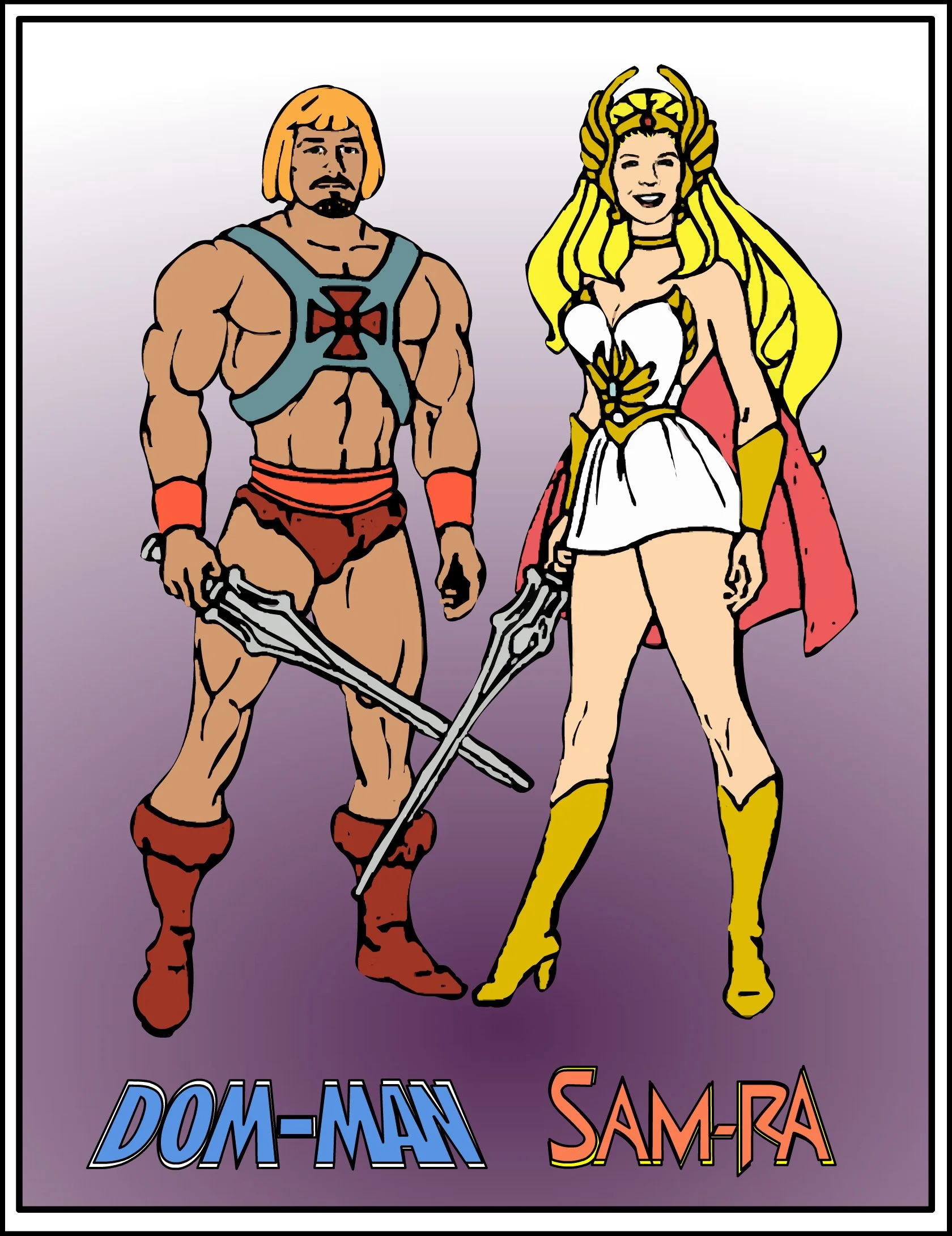 Sam's 36th Birthday Card - He-Man and She-Ra