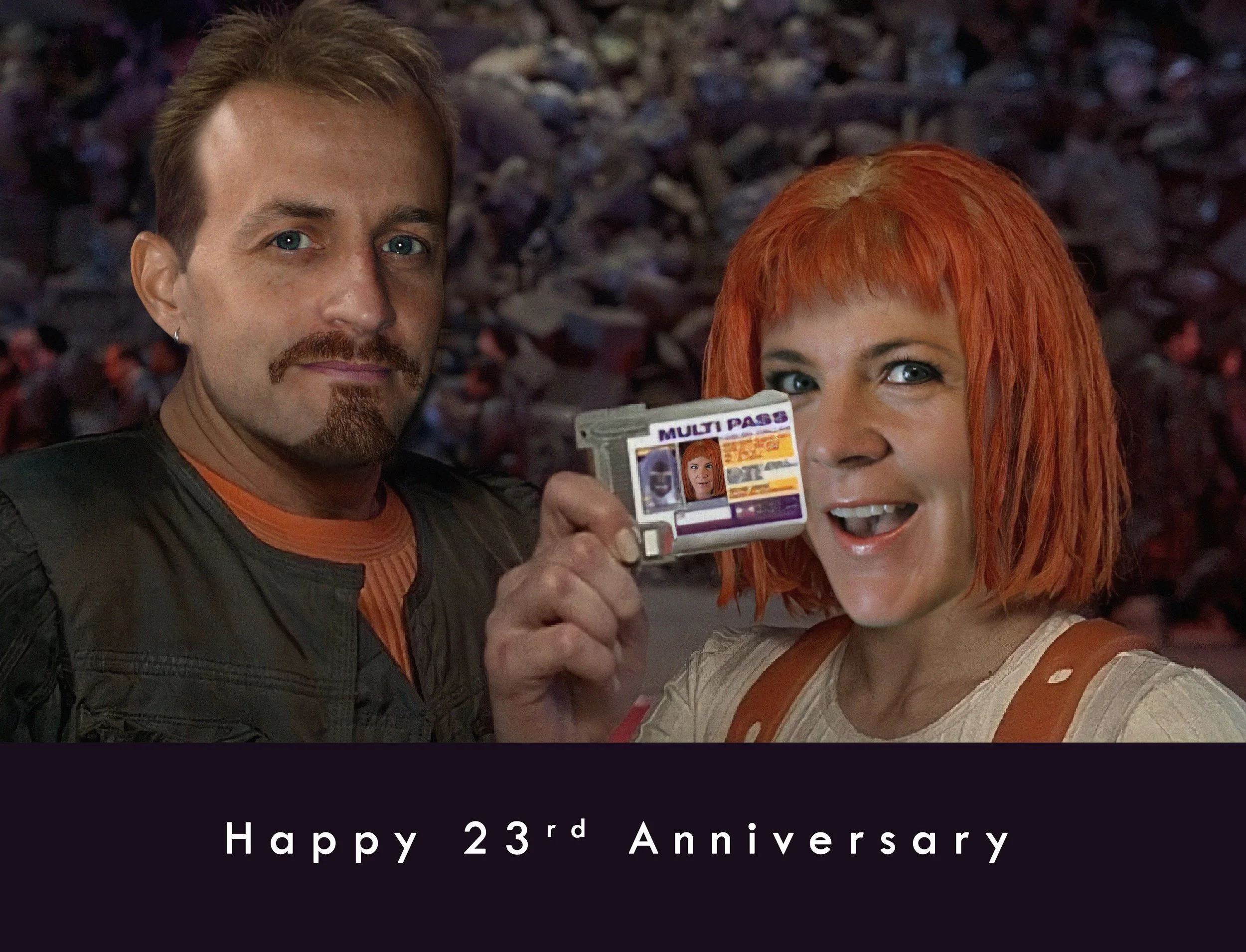 23rd Anniversary Card - The Fifth Element