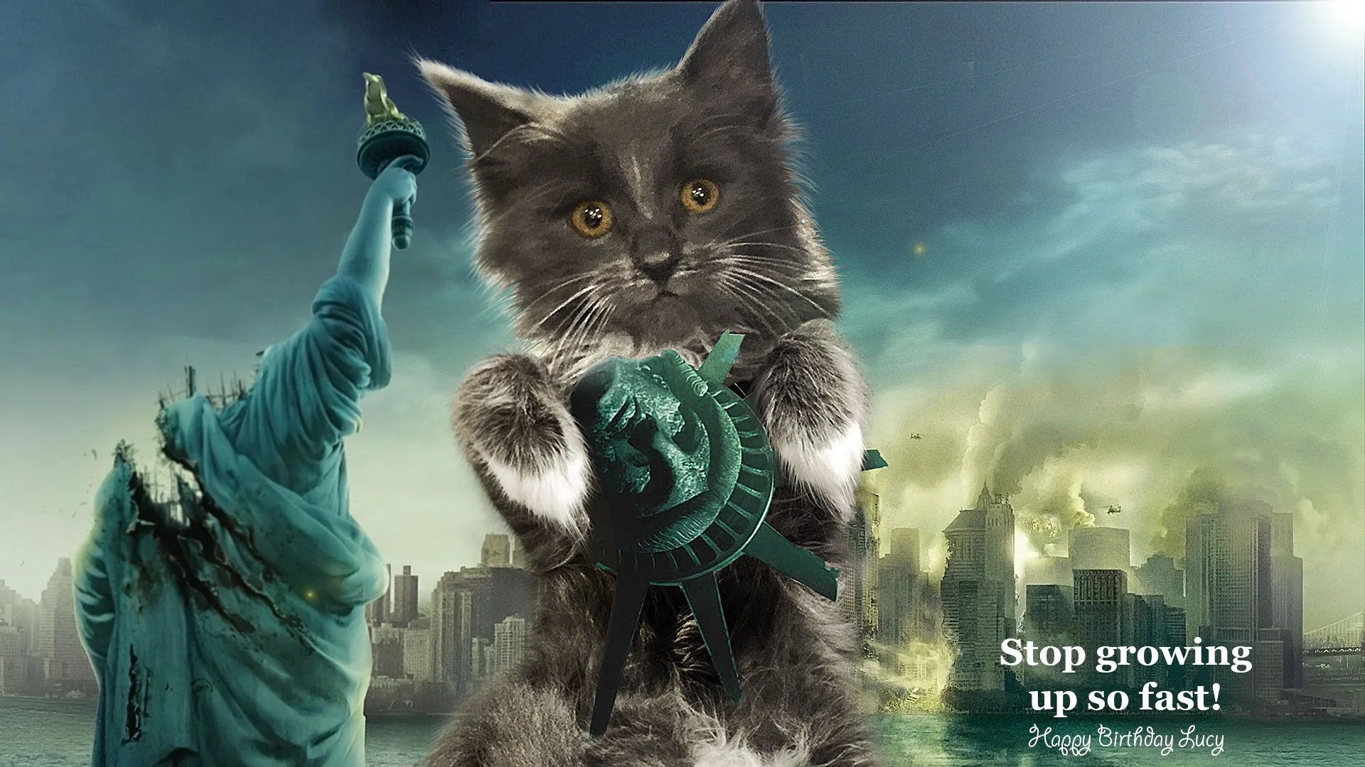 Lucy's Birthday Card 2014 - Cloverfield