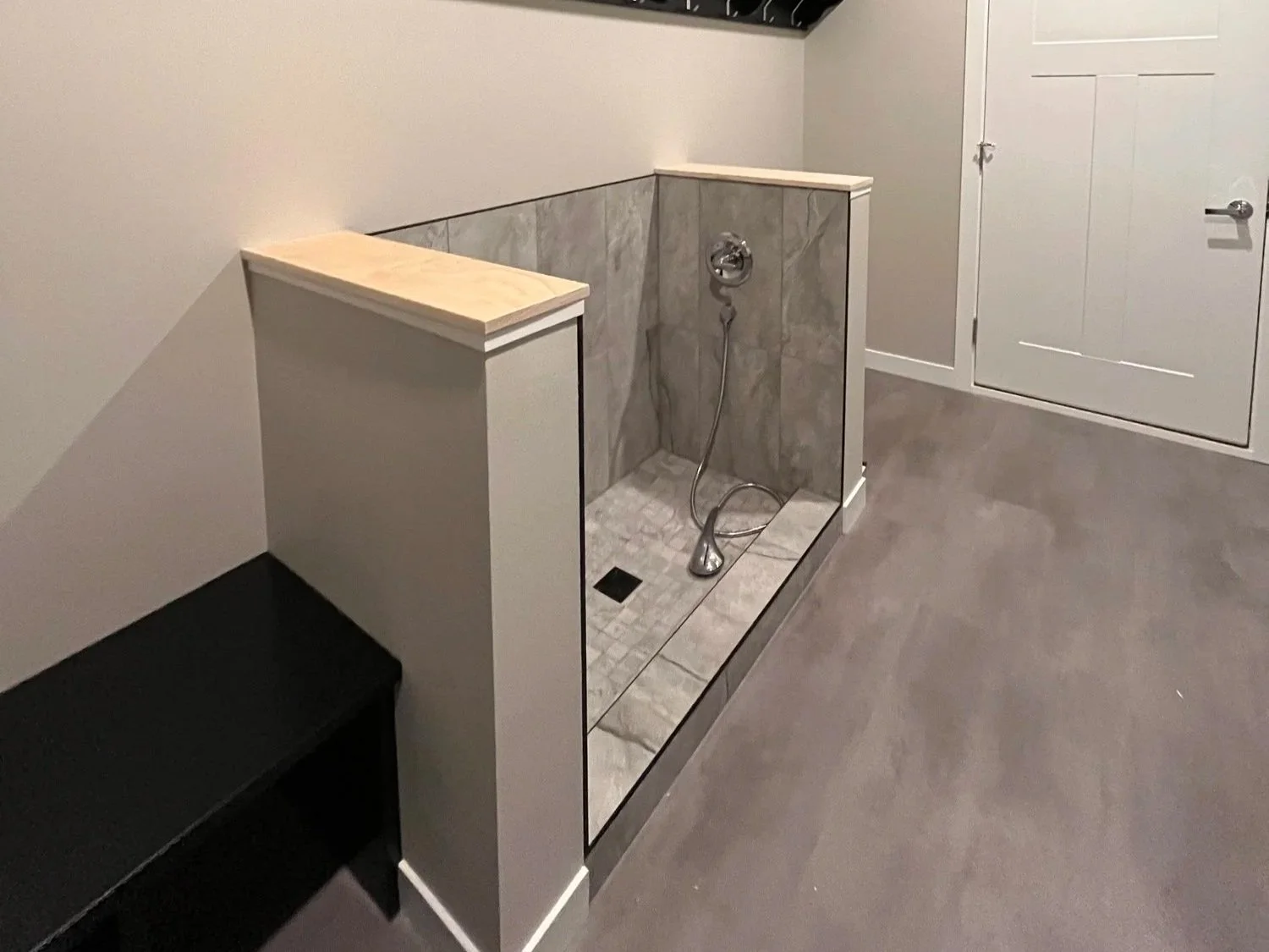 Dog Washing Station in Custom Home