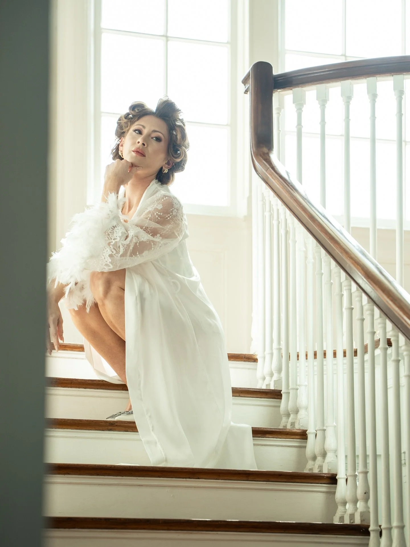 Taking your time prepping for your big day and setting the vibes right is the key to a flawless day 🤍💍

In all white, covered in diamonds, and with a stunning updo, you'll finally feel like THE BRIDE!!! 

2026 &amp; 2027 Brides: Don't wait, book yo