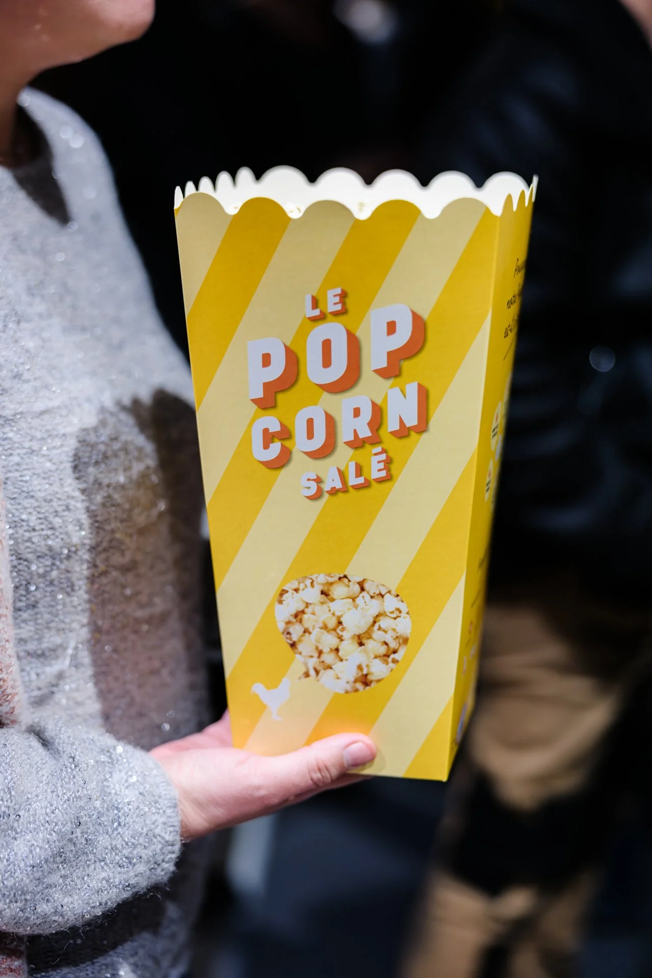 Détail d’un cornet de pop-corn servi lors de l’avant-première Legal2digital au cinéma Pathé Chavant