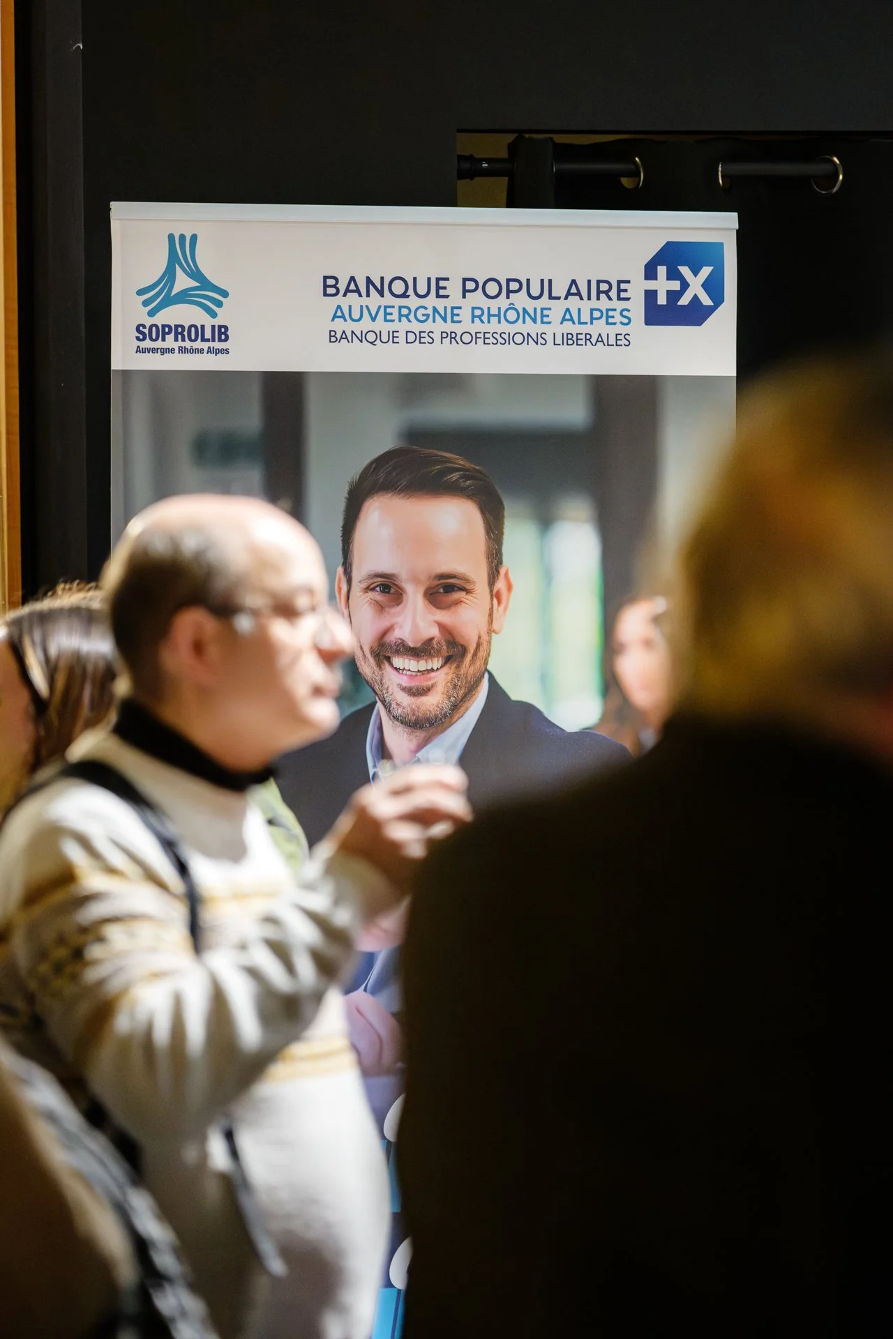 Stand Banque Populaire Auvergne Rhône-Alpes présent lors de l’événement Legal2digital
