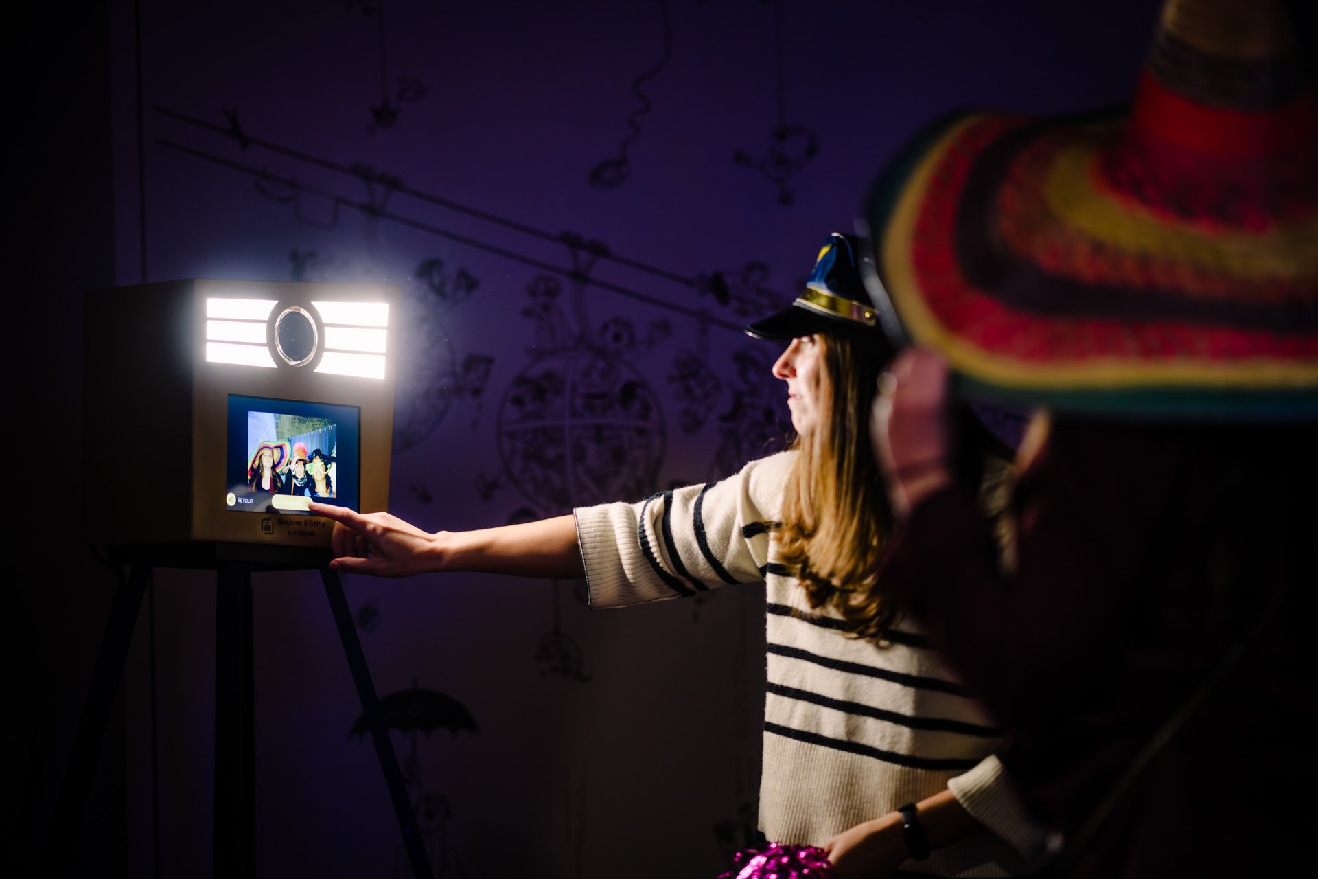borne à selfie en soirée