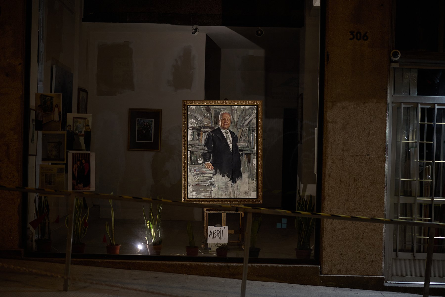 Selected paintings and unfinished artwork inside the studio of Antonio Bessa