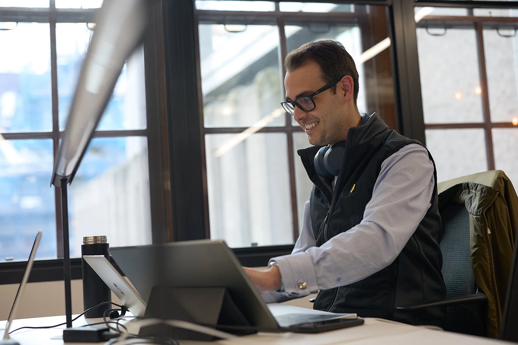 Authentic portrait of a Cavendish Ware partner during a financial planning session in London, capturing the human element of high-net-worth wealth management.