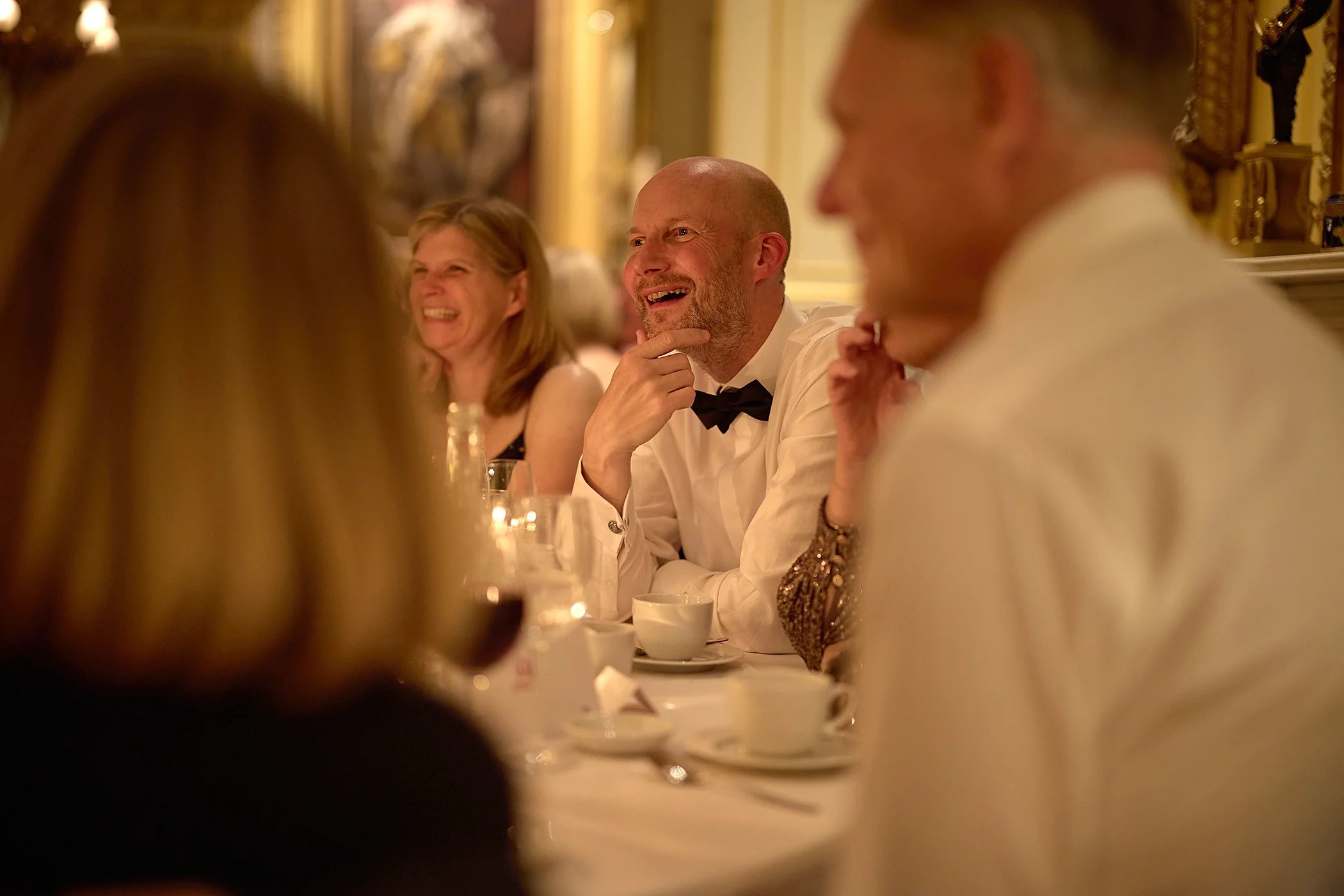 Guests socialising during the Goodwood GRRC Ball