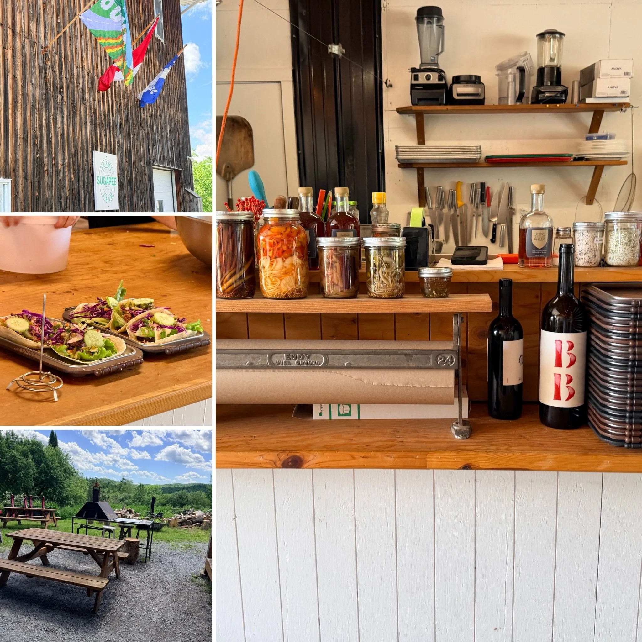 If you&rsquo;re on the &ldquo;Route de vins &ldquo; in the Eastern Townships around Sutton area and want to grab a quick bite i strongly recommend @fermesugaree ! The tacos are simply delicious 🤤 the staff is super friendly and the beers are cold ! 