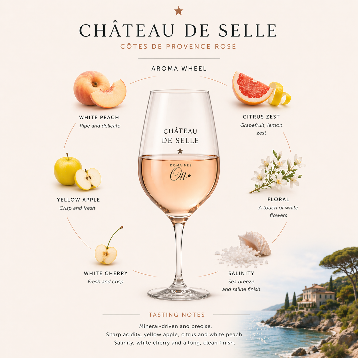 Chateau de Selle Rosé - Aromas