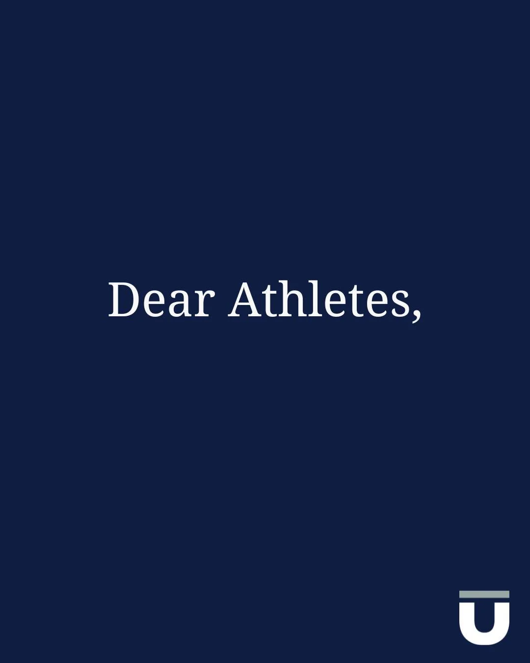 Dear Athletes ✍️

There are a hundred things we could say to athletes when it comes to prioritizing their mental fitness and dealing with the challenges of playing competitive sports, but we will leave you with just a few to remember today. 🤝

#endū
