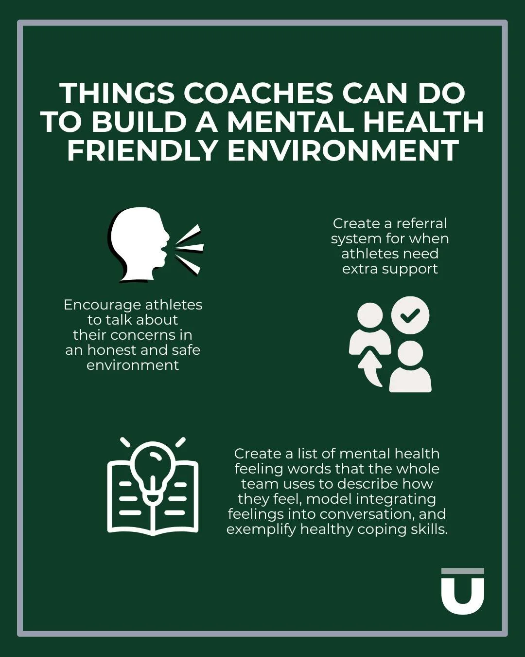 Coaches want what's best for their athletes. At Endūre we know what's best is not only a physically healthy athlete, but a mentally healthy one too. Coaches are in the thick of each conditioning session, practice, and game with their players. It's im