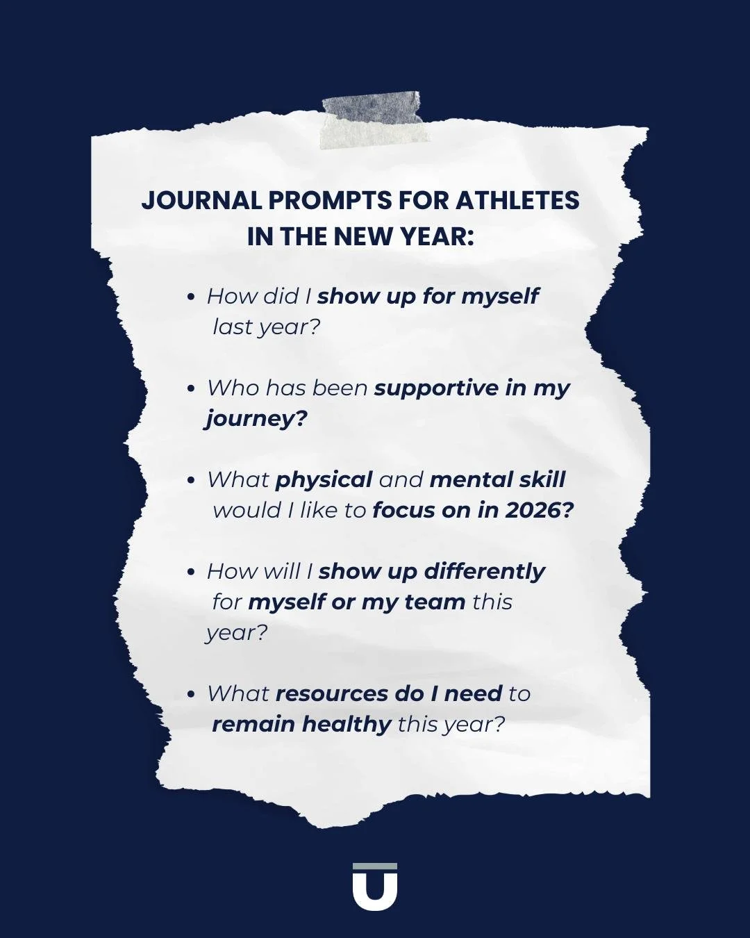 As athletes reflect on the year that has passed and look to the months to come, here are a few journaling prompts that can help focus on how to digest 2025, take on the new year, and remain healthy in the process! ✍️

#endūrementality #athletementalh
