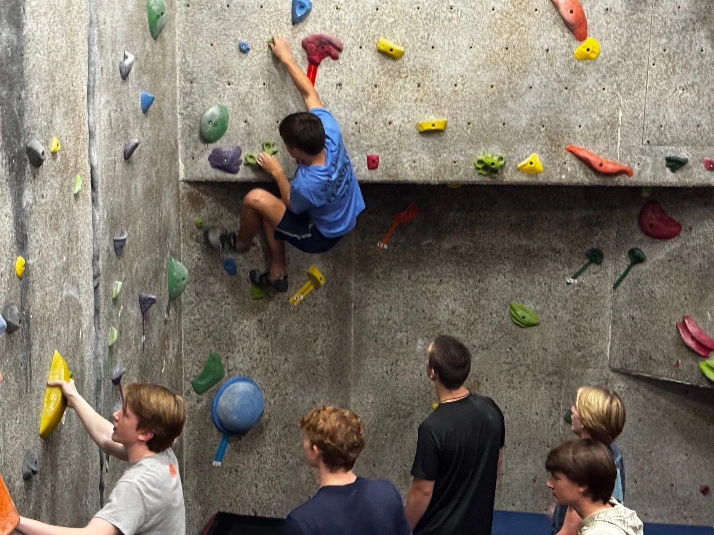 Rock Climbing seems to be a hot topic recently, which reminded us of our visit to the newly reconfigured climbing wall at Woodberry Forrest! We had an awesome time with the climbing team at Woodberry. They are such a fantastic group of talented young