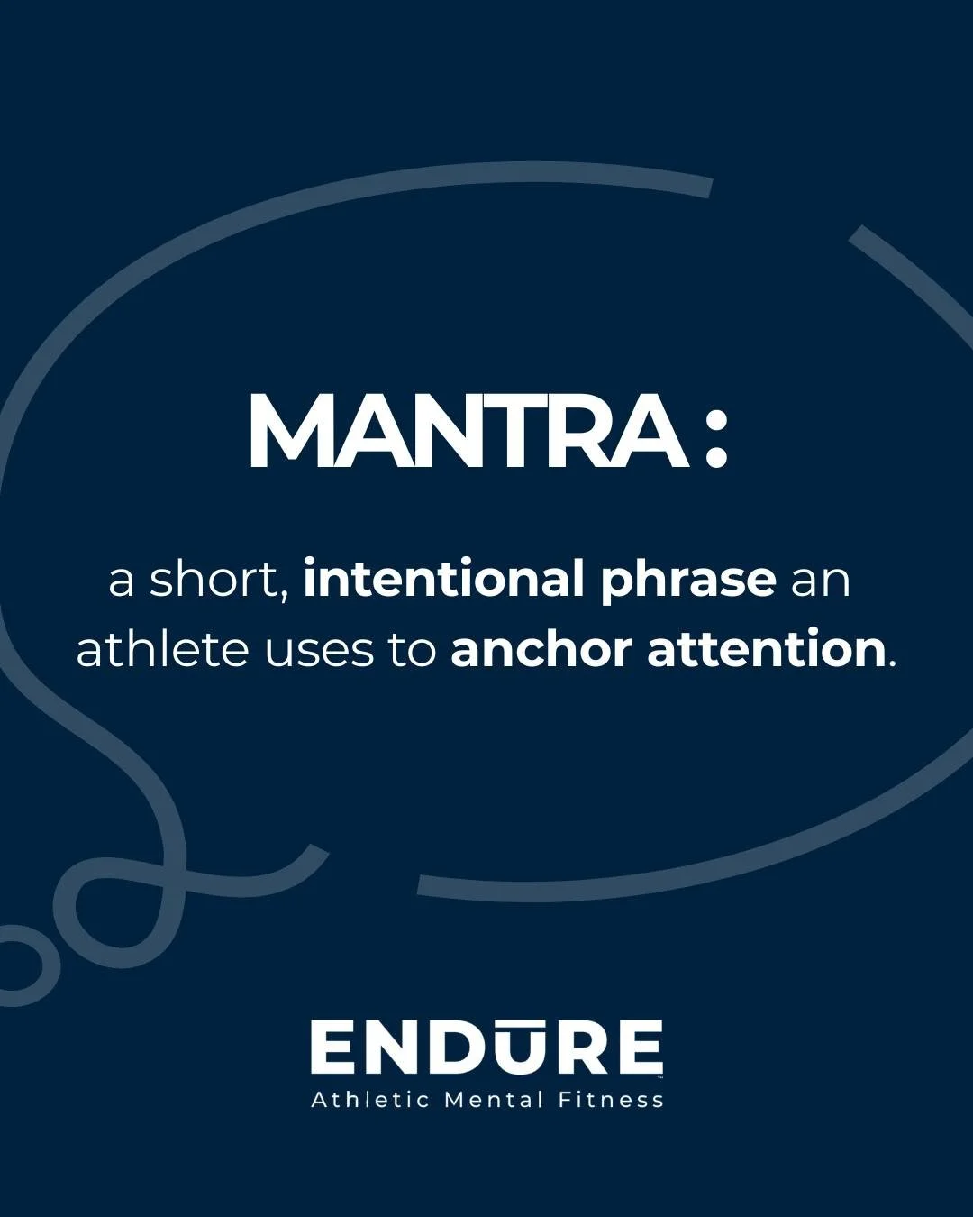 In high-pressure moments, athletes don&rsquo;t necessarily rise to the level of their motivation&mdash;they tend to fall to the level of their focus. That&rsquo;s where mantras come in. It&rsquo;s not about hype or positive thinking. It&rsquo;s about