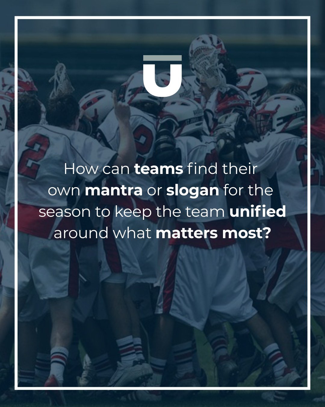 We suggest that athletes find a way to remember their mantra during competition by writing it on their glove, stick, or arm, or by letting their teammates know what they need/want to hear when they start to spiral. We also encourage teams to find the
