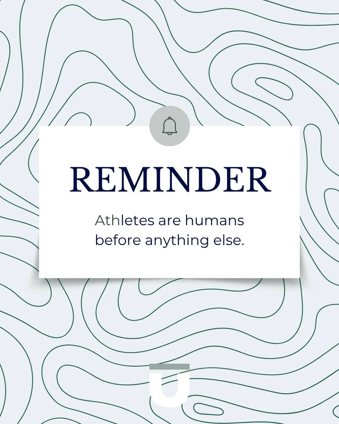 Before they are a champion, a role model, a rival, a performer, a famous person&mdash;before anything else, it's important to remember that athletes are humans. They have the same vulnerability to mental instability, pressure, judgment, criticism, an