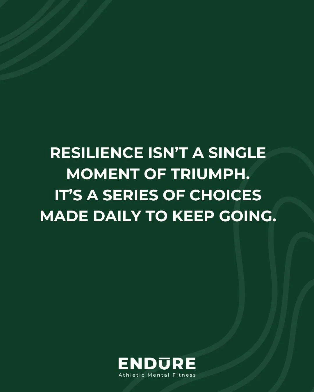 Game Losses, injuries, or maybe even a mental lock&mdash;the opportunities for resilience is available in sports constantly. Athletes face these often. With the privilege of being an athlete comes the daily grind, not just one defining experience. It