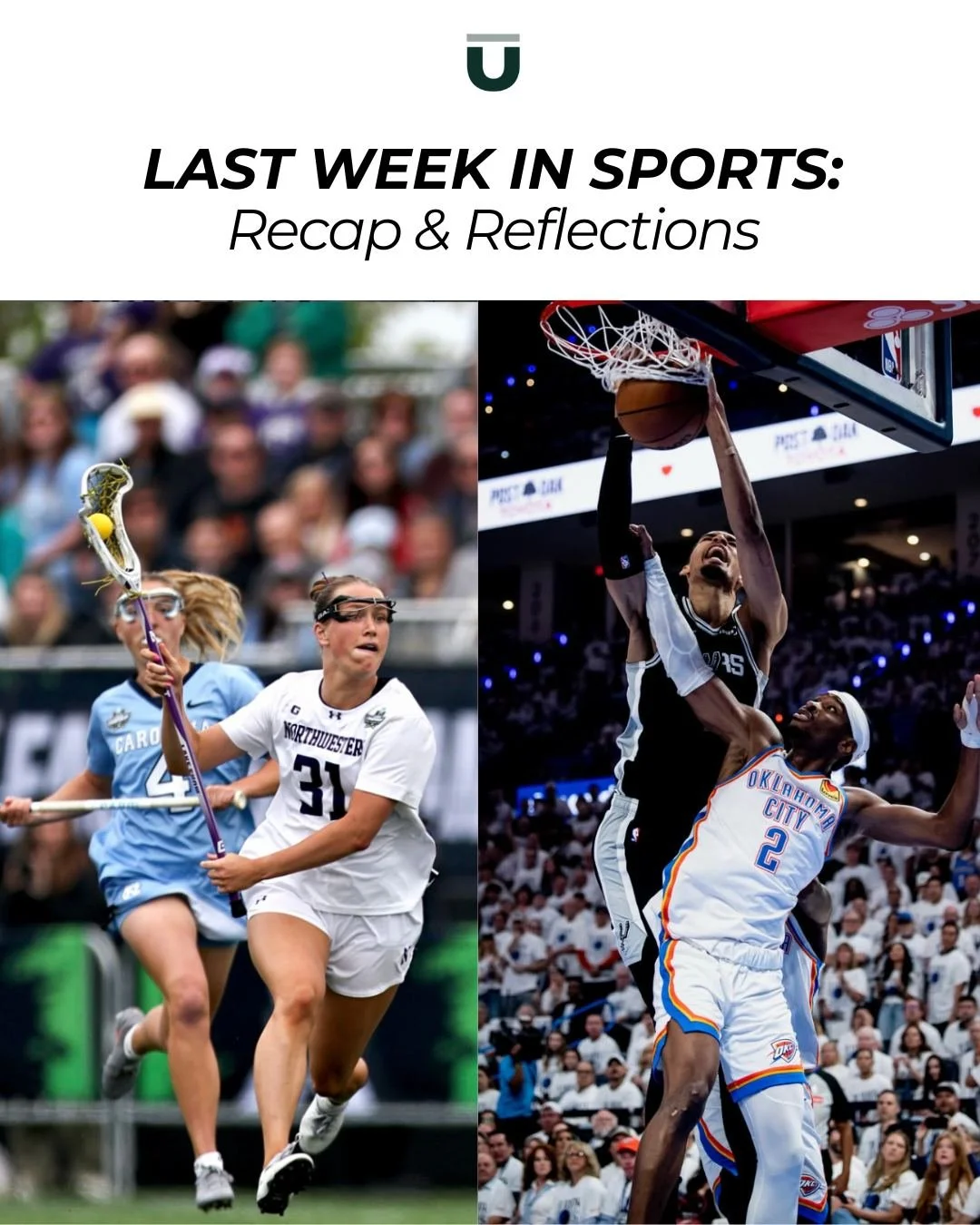 LAST WEEK IN SPORTS | The events of this past week in sports remind us that ultimately sports are about people and relationships. From parents and families gathering and supporting their athletes during NCAA tournament week to a devastating loss in t