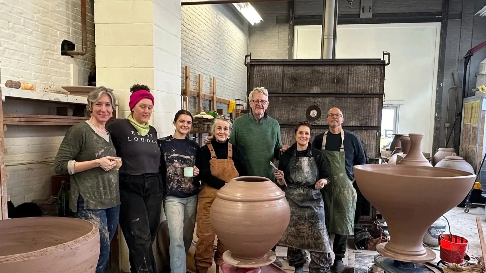 An image of Stephen Procter with people who joined his in-person workshop