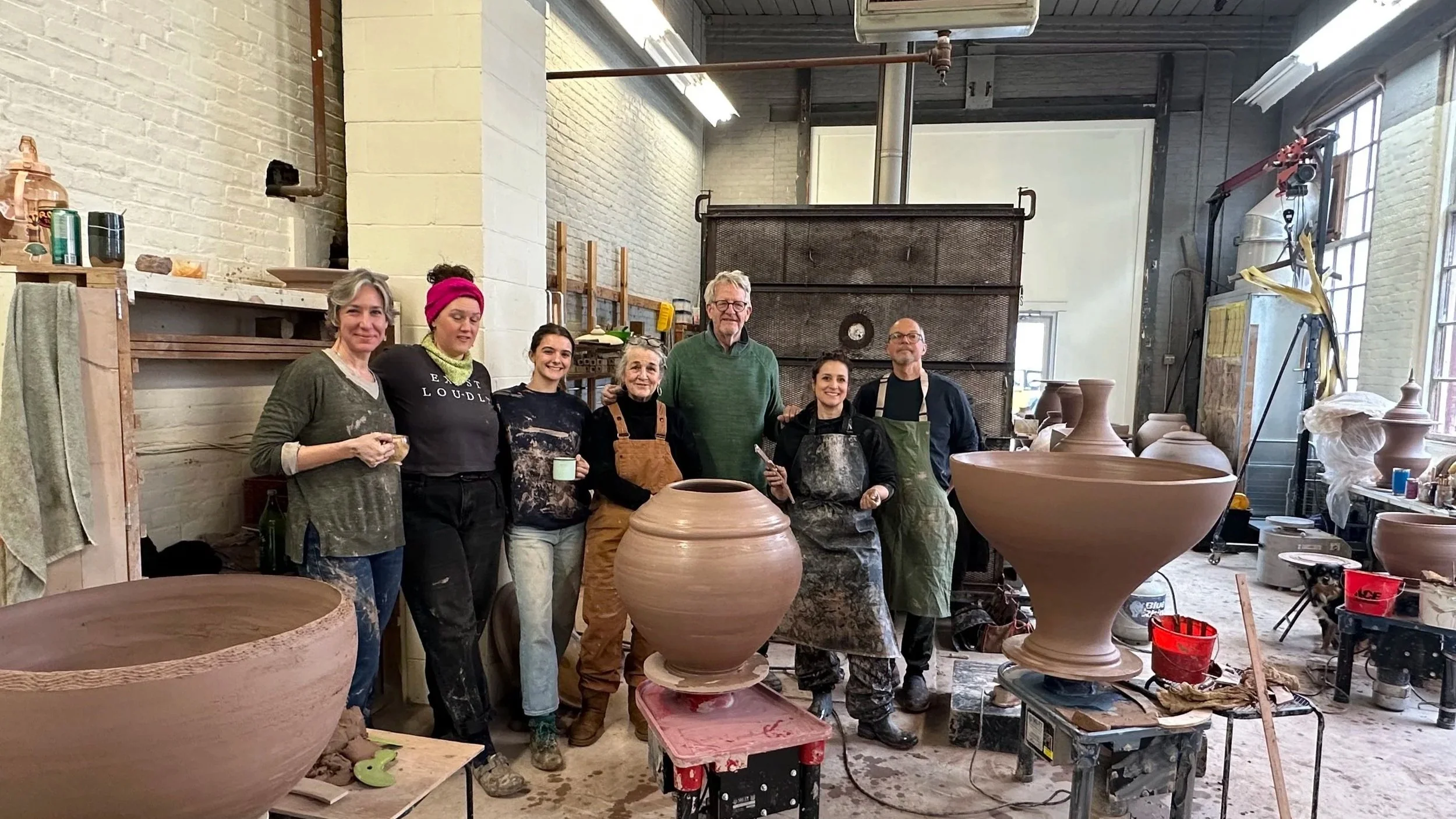 An image of Stephen Procter with people who joined his workshop