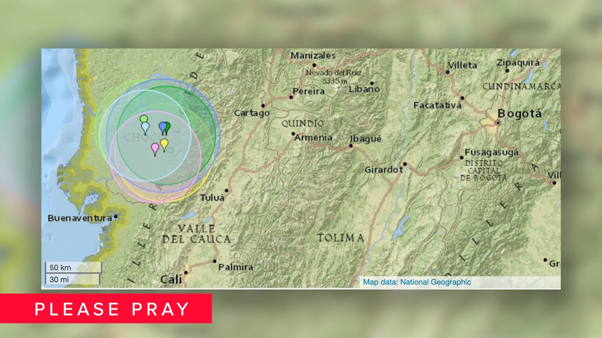 Prayer Update: Colombia Earthquakes