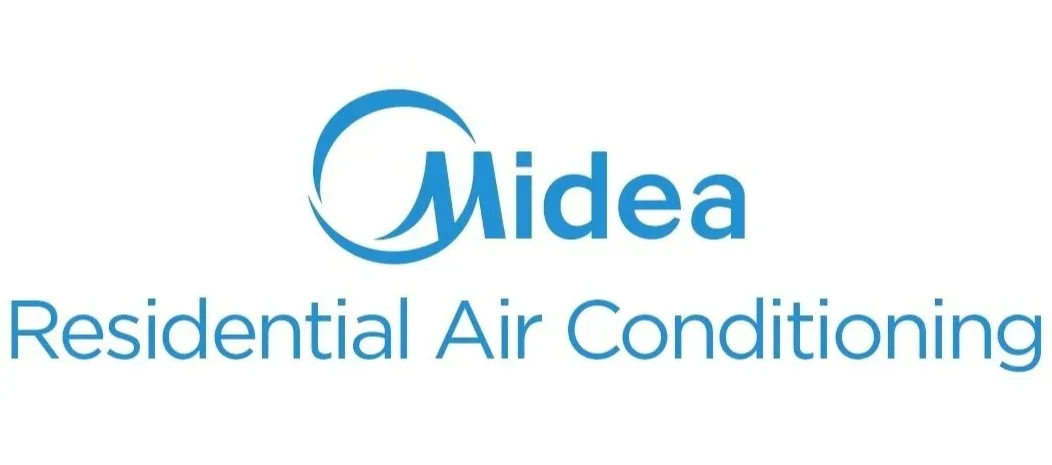 Midea Residential Air Conditioning logo in light blue colour