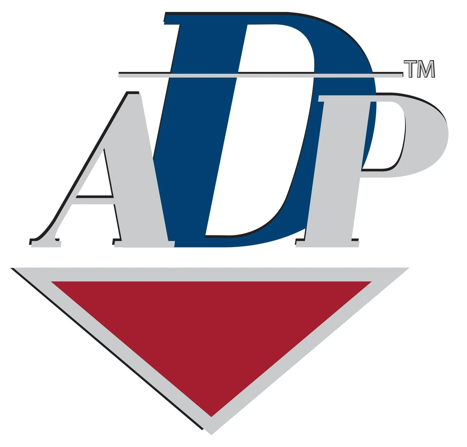 The logo of the American Dental Association, featuring a stylized letter D, an overlapping letter A in blue and gray, with a white toothbrush in the background, all on a white background.