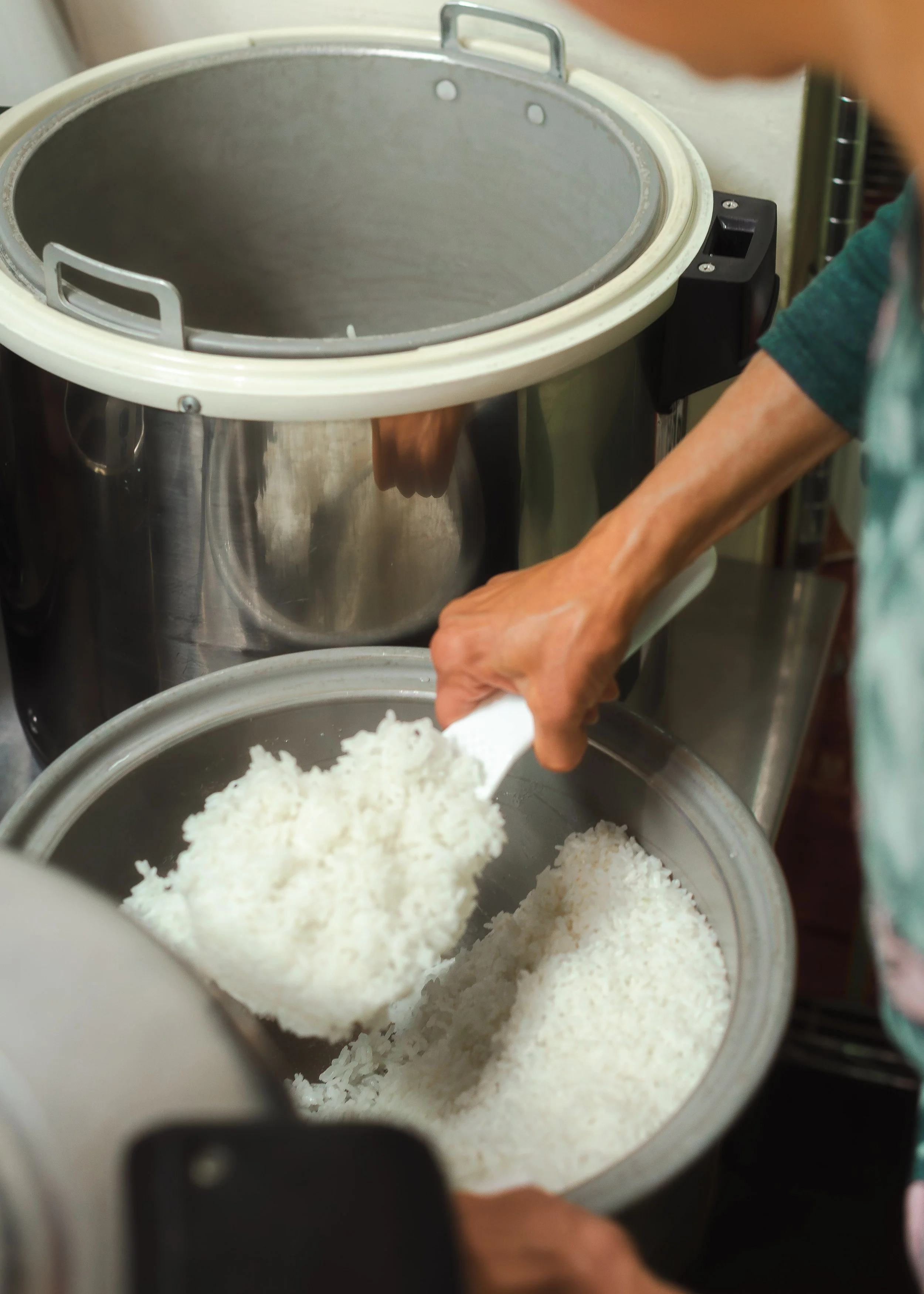 Scooping Rice