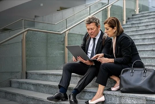 Website home page + print ads