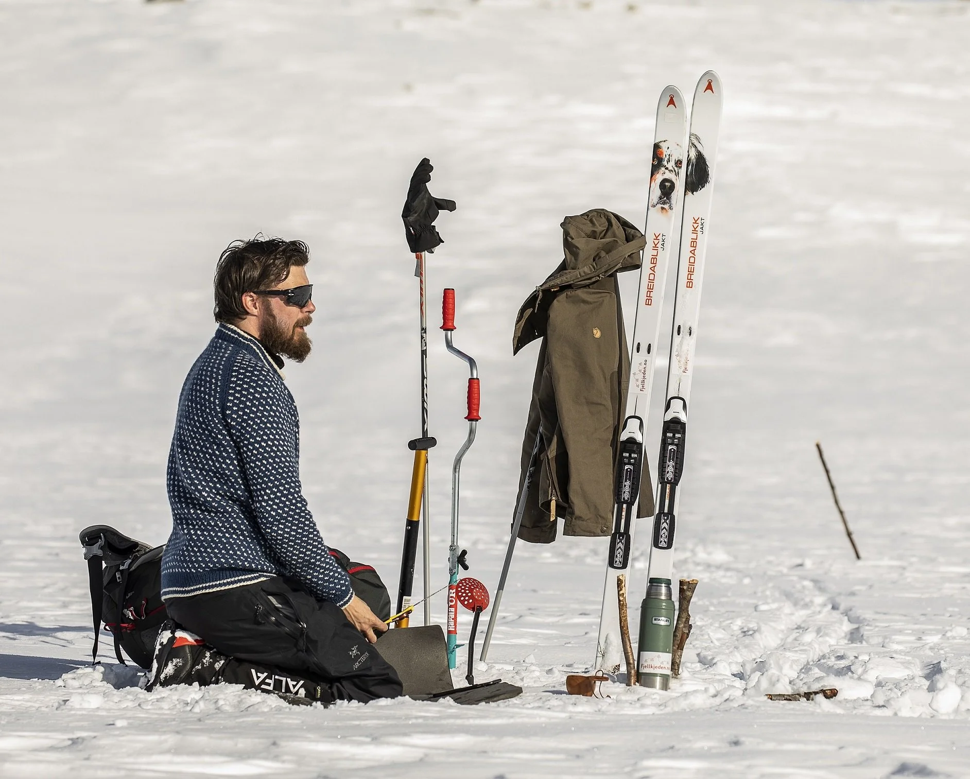 Isfiske ved Tyin og Jotunheimen