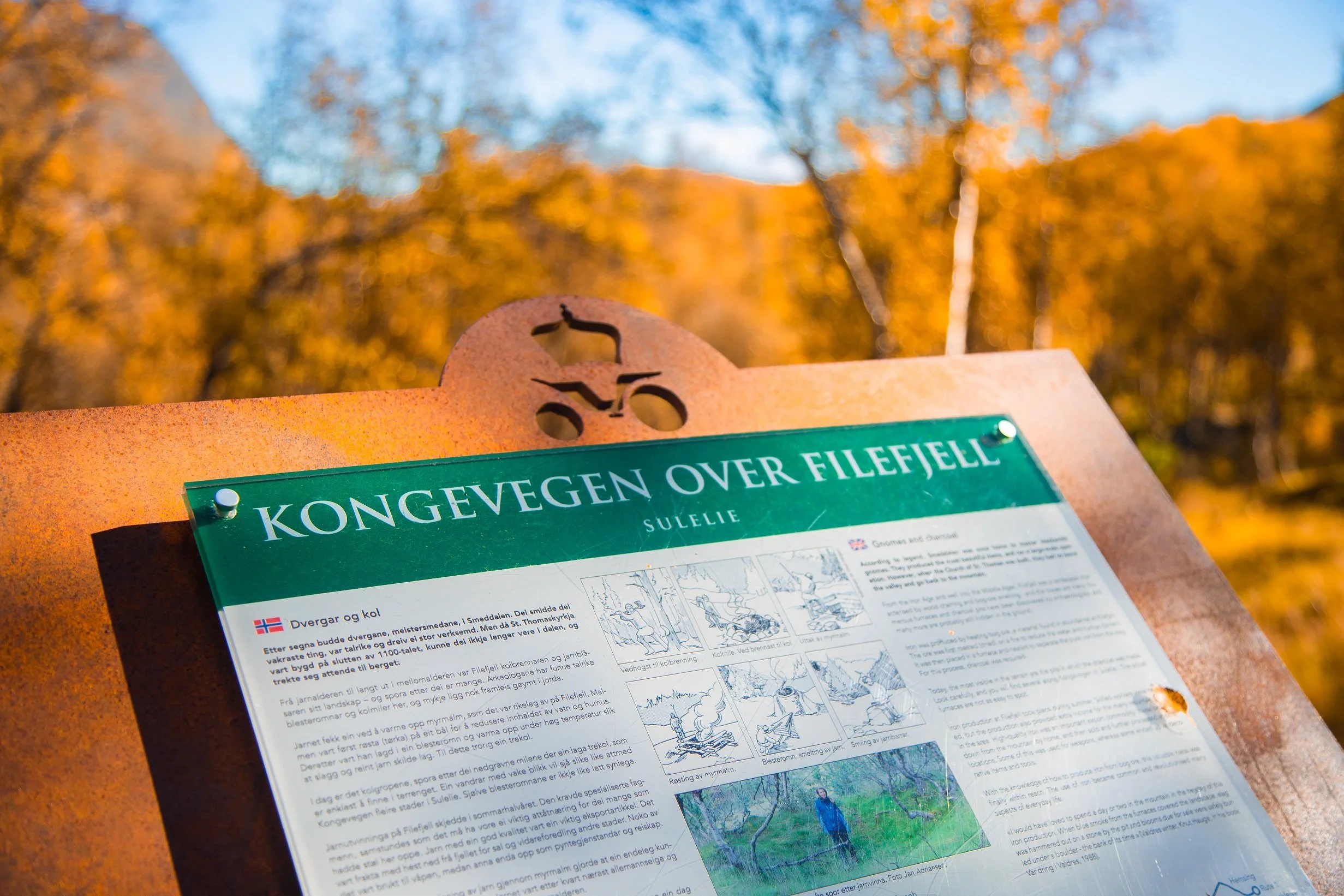 Kongevegen over Filefjell ved Sulelie