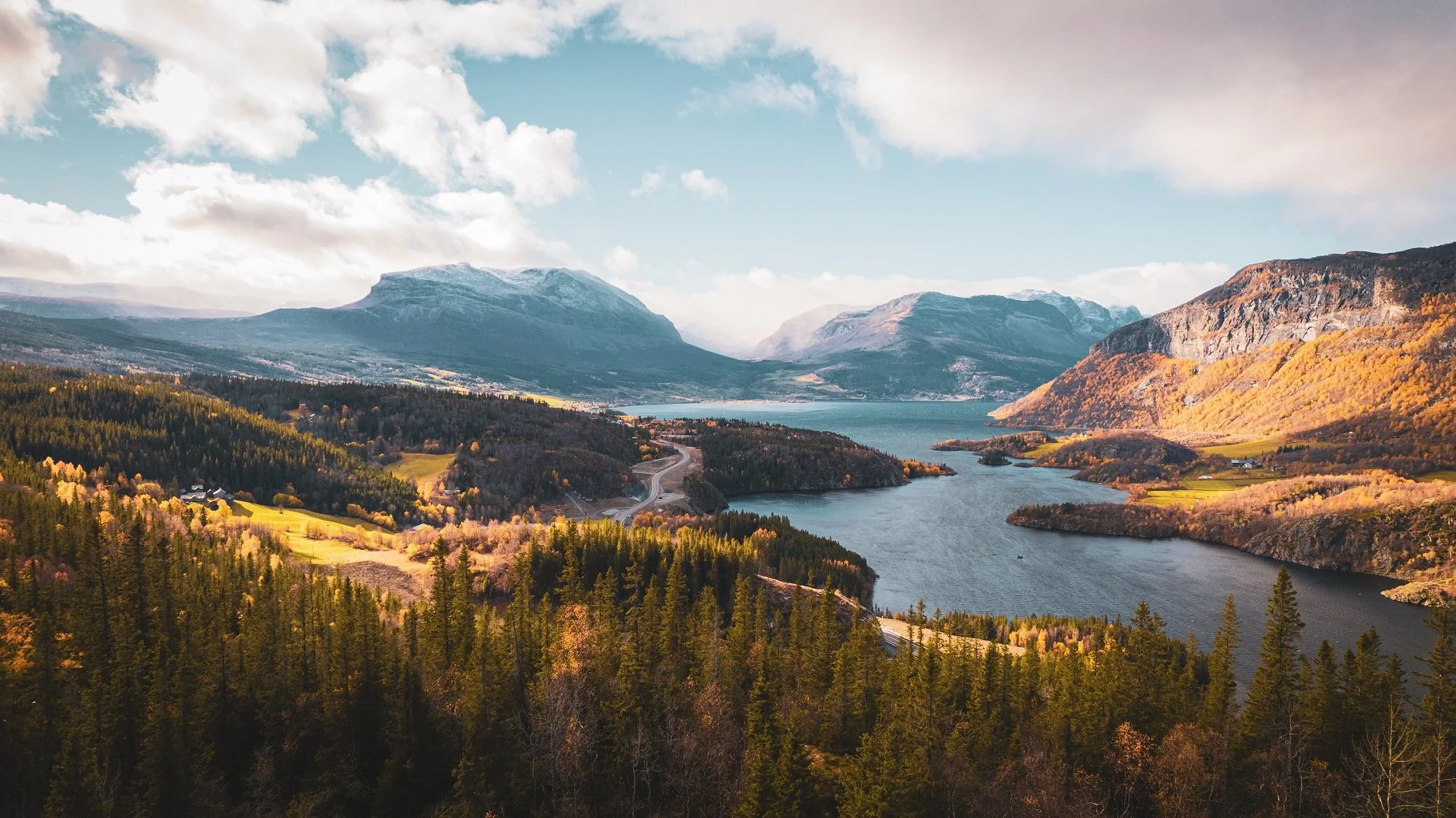Kongevegen over Filefjell ved Vangskleiva