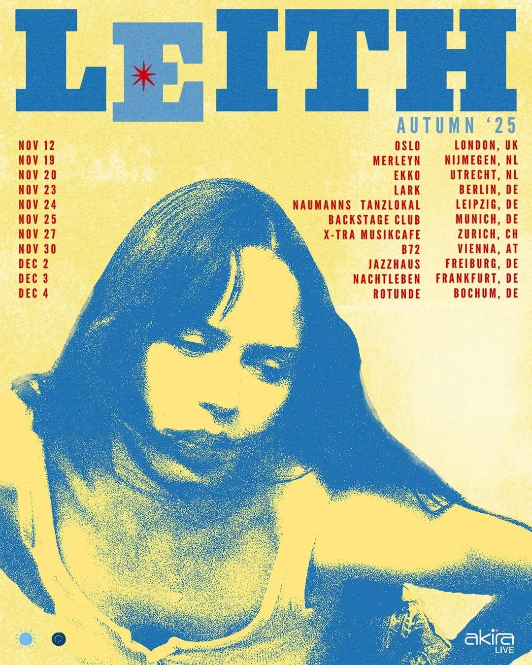 Leith's second EU tour, NL shows booked by me