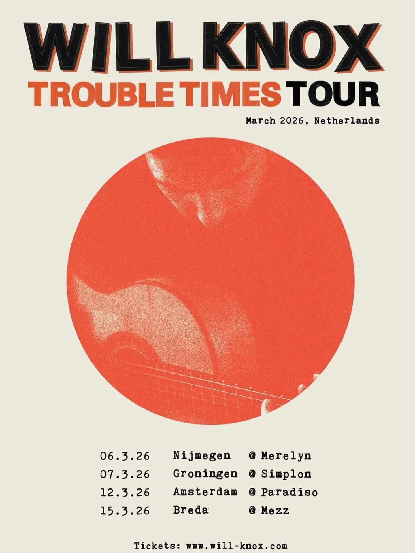 Will Knox's 2026 album release tour