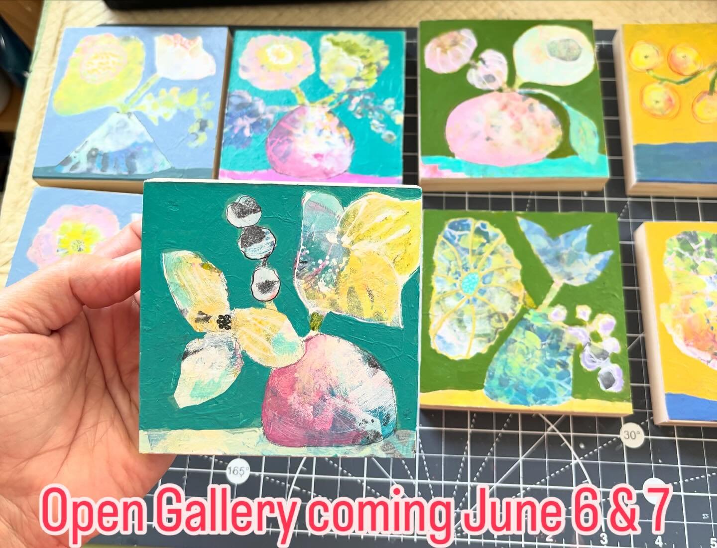 Making a few small art pieces for sale for our upcoming Gallery Opening June 6&amp;7 and Art Walk Kennebunk June 11.