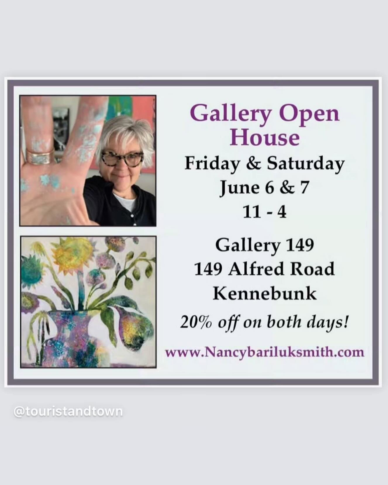 Today was a fun one with no rain . One more day of Open Gallery 11-4 tomorrow