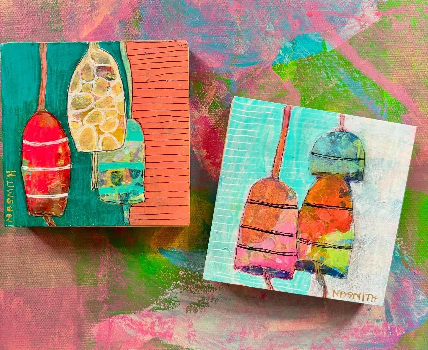 A departure from my norm! My take on buoys ! Thought I&rsquo;d dip my toe into the coastal waters. I&rsquo;m either on to something or it&rsquo;s time to join the circus. What do you think?