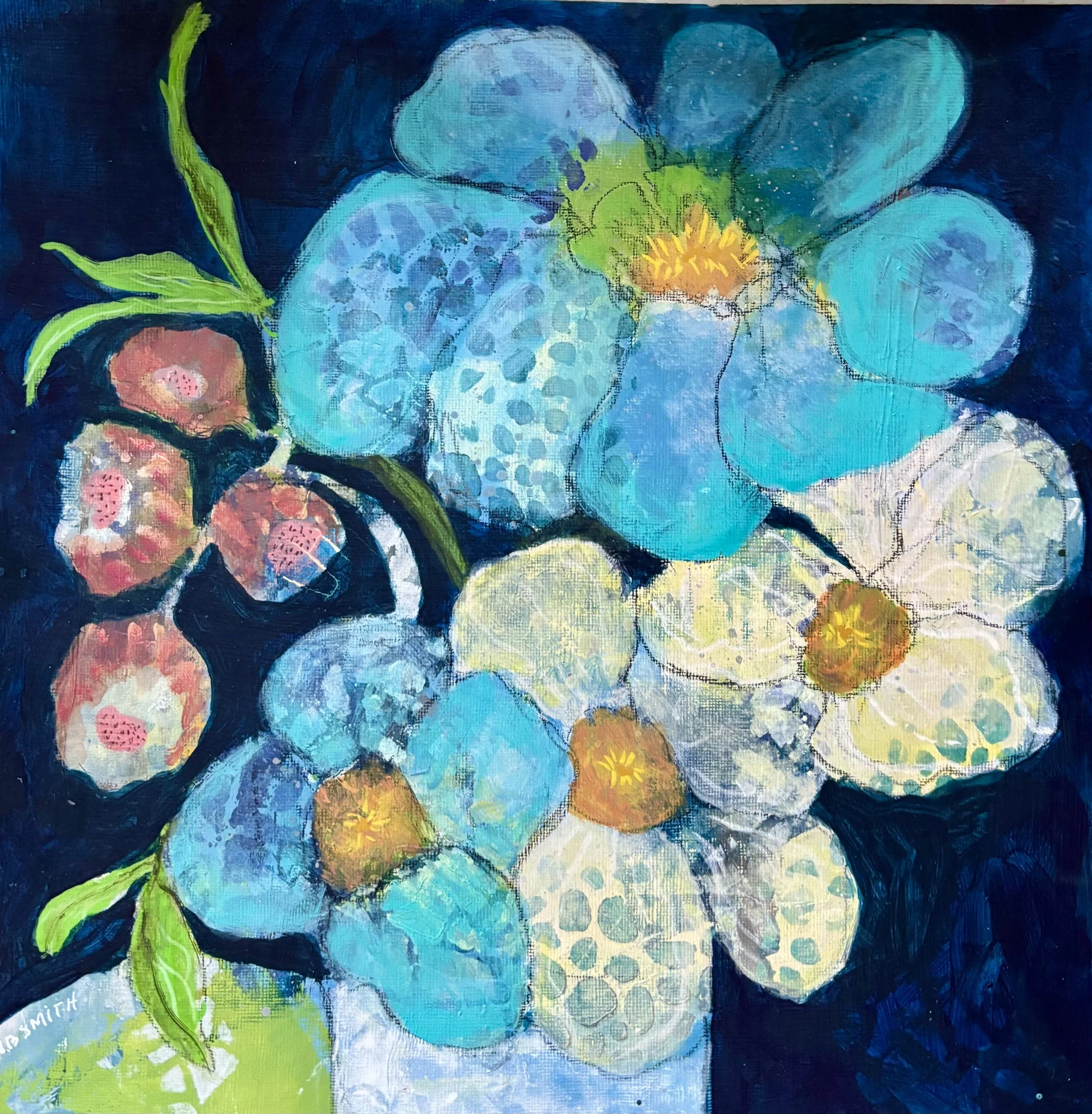 Summer Blues 12 x 12