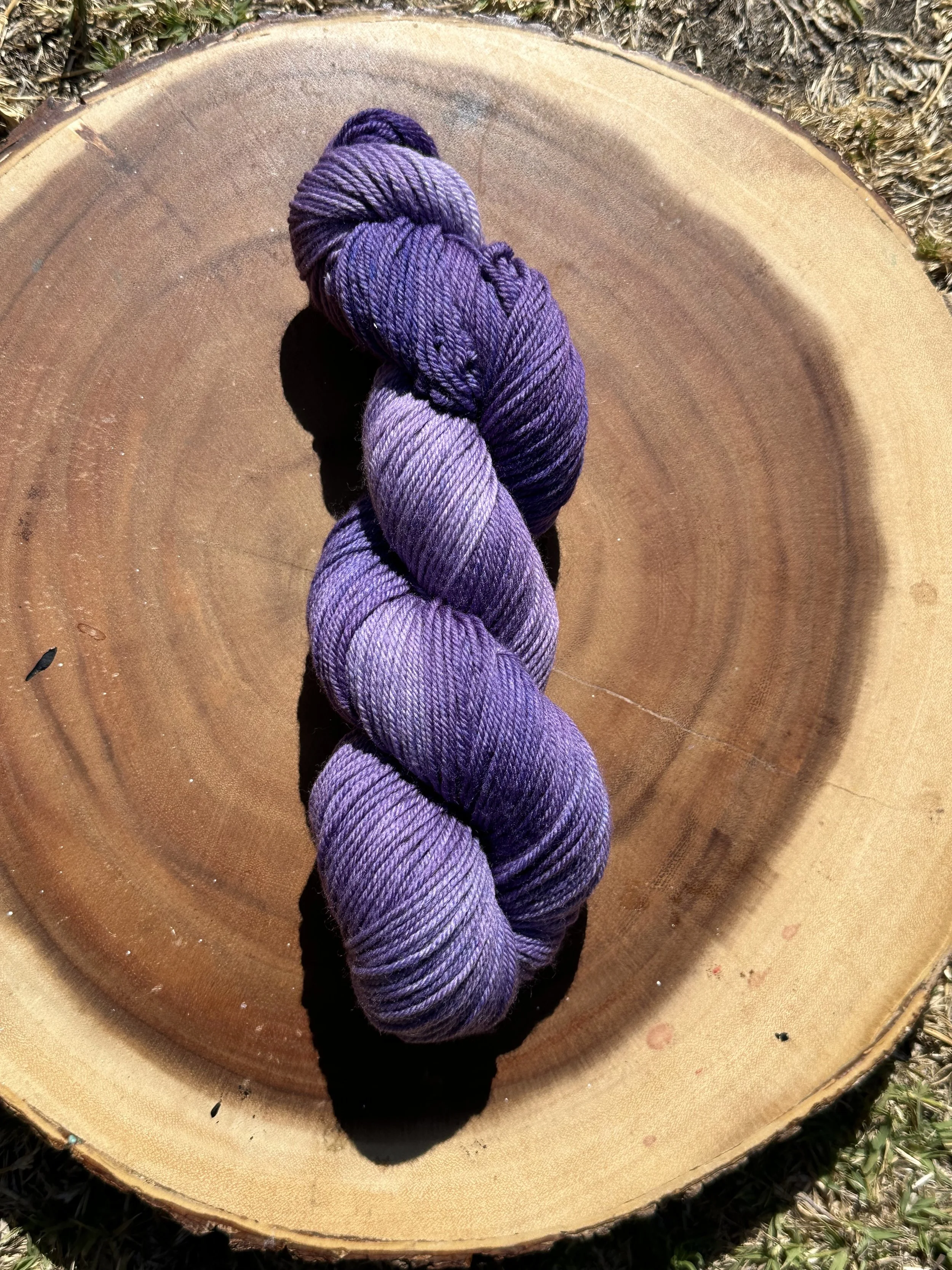Purple People Eater Hand Dyed Yarn