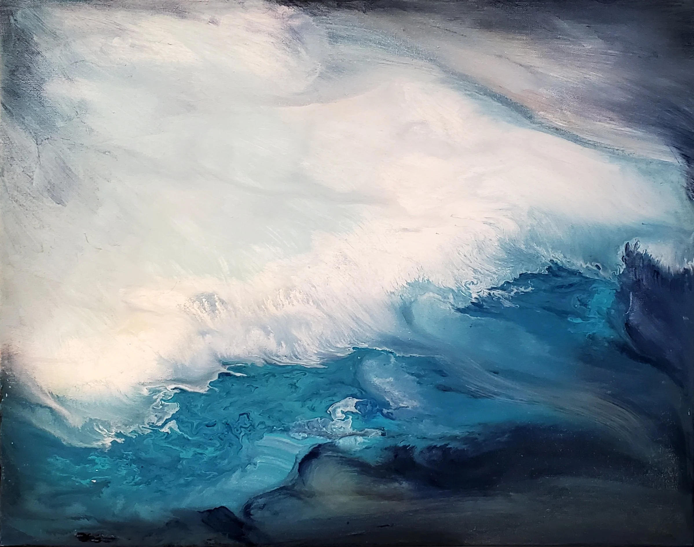 Polar Ice Caps. 18x24. Acrylic on Canvas