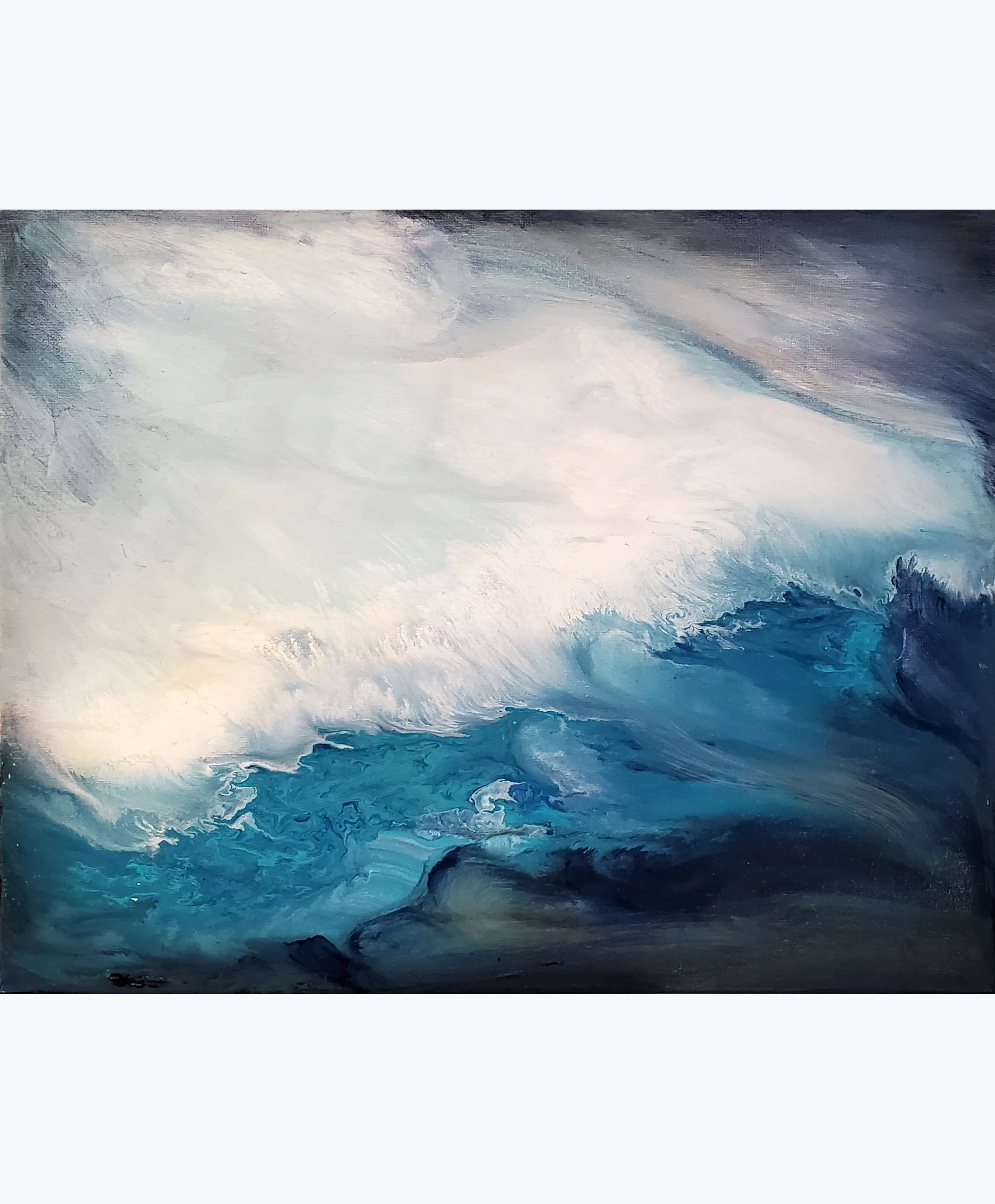 Polar Ice Caps. Acrylic on Canvas