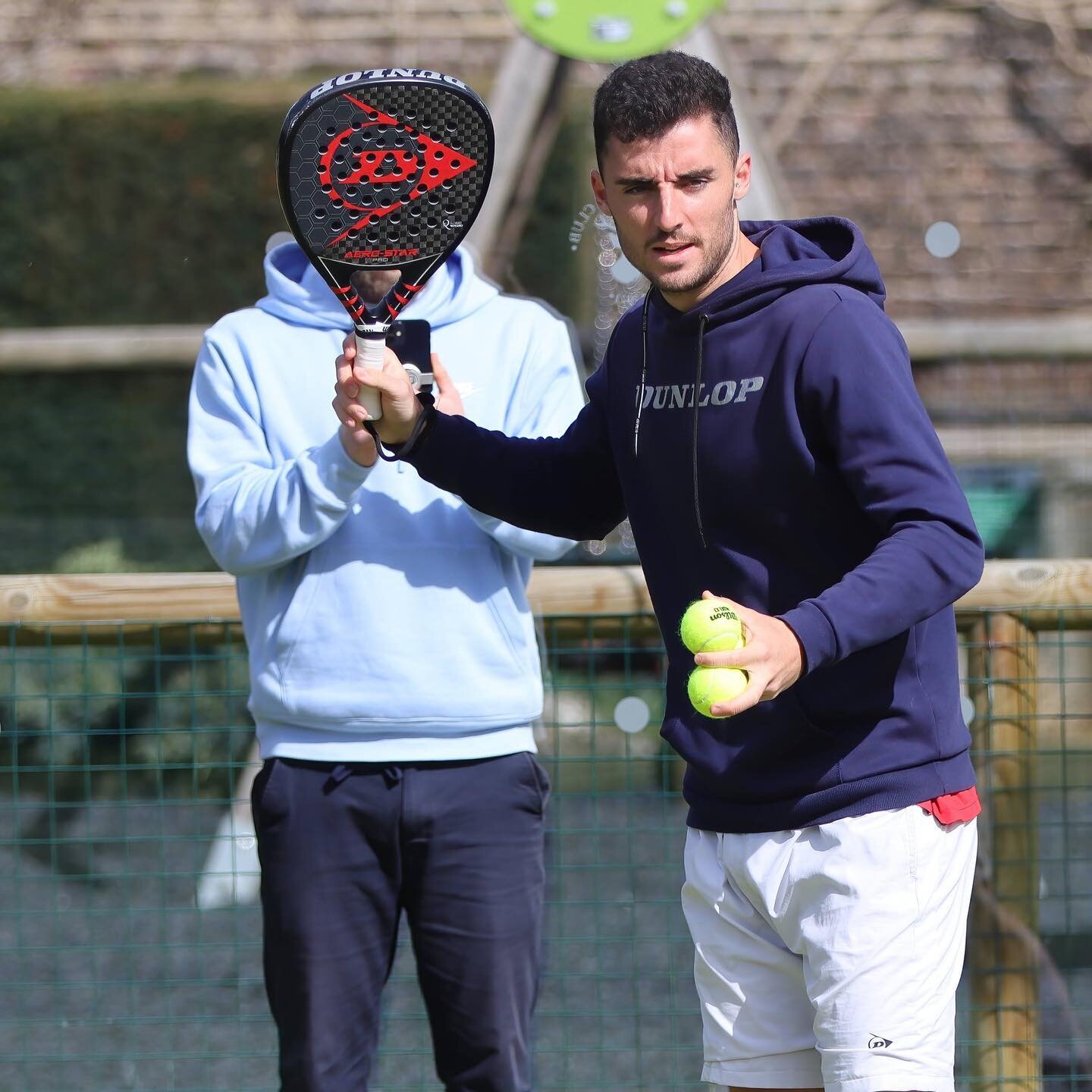 Adrian &lsquo;Racket Face&rsquo; Millerick 🤦🏻&zwj;♂️ 

Seeing up close how good the pro padel players are was special. This is @christianmm55, the men&rsquo;s UK number 1 - a lovely guy &amp; some player 🔥