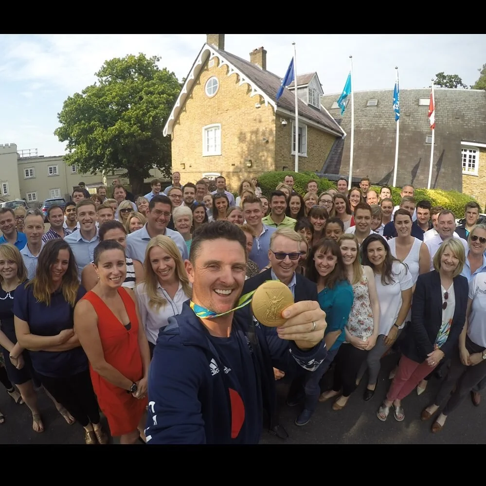 The most nervous I&rsquo;ve been operating the GoPro 😬
When Justin Rose came to Tour HQ after winning the Olympic gold medal and I was tasked with getting everyone at the office into the selfie 🤳