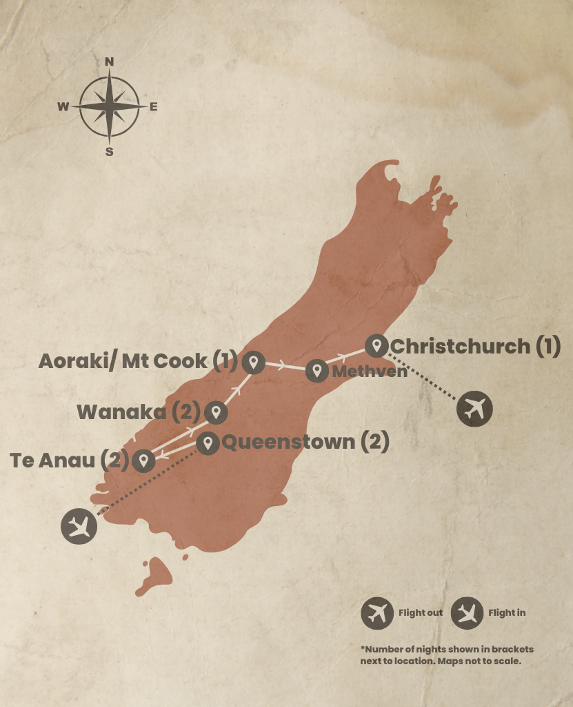 Lord of The Rings NZ Map